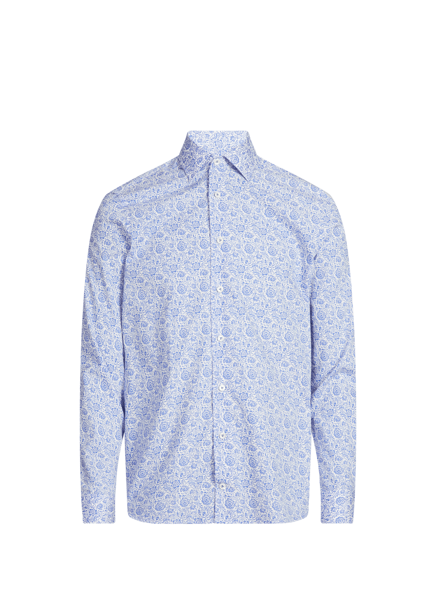 Chemise slim imprimée à fleurs en coton VAN LAACK Bleu