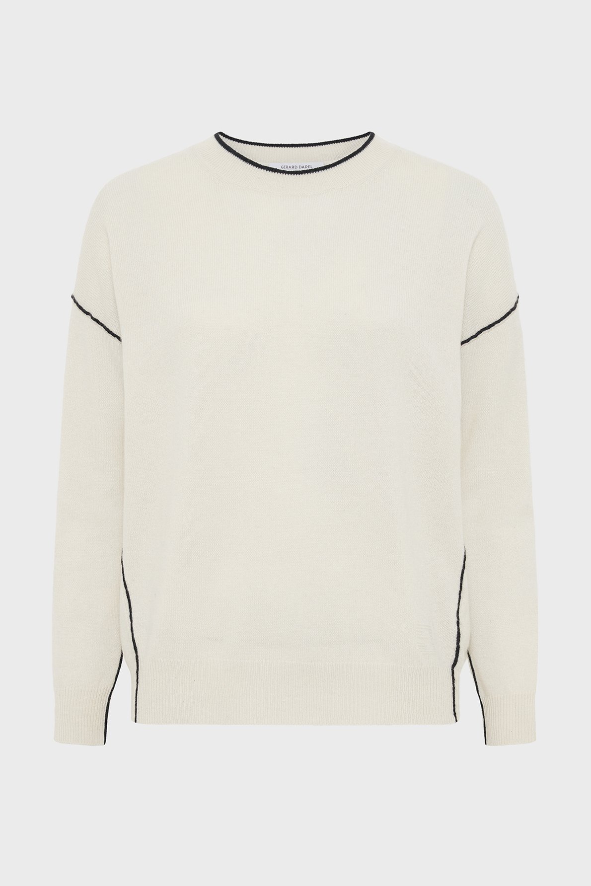 Pull en cachemire à liseré - jayda GERARD DAREL Beige