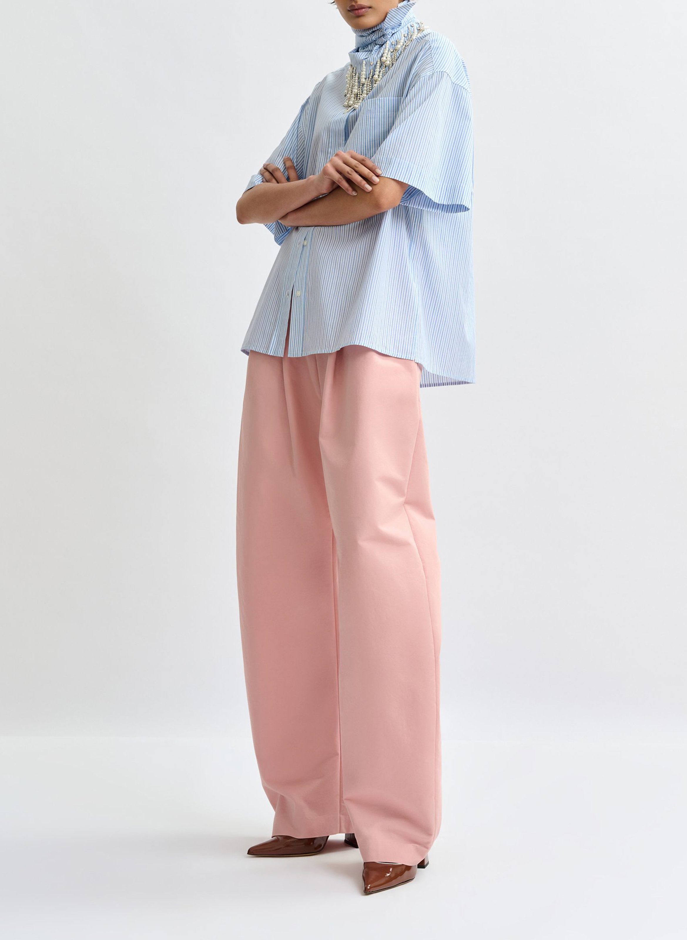 Chemise col classique en coton jasleen ESSENTIEL ANTWERP Bleu