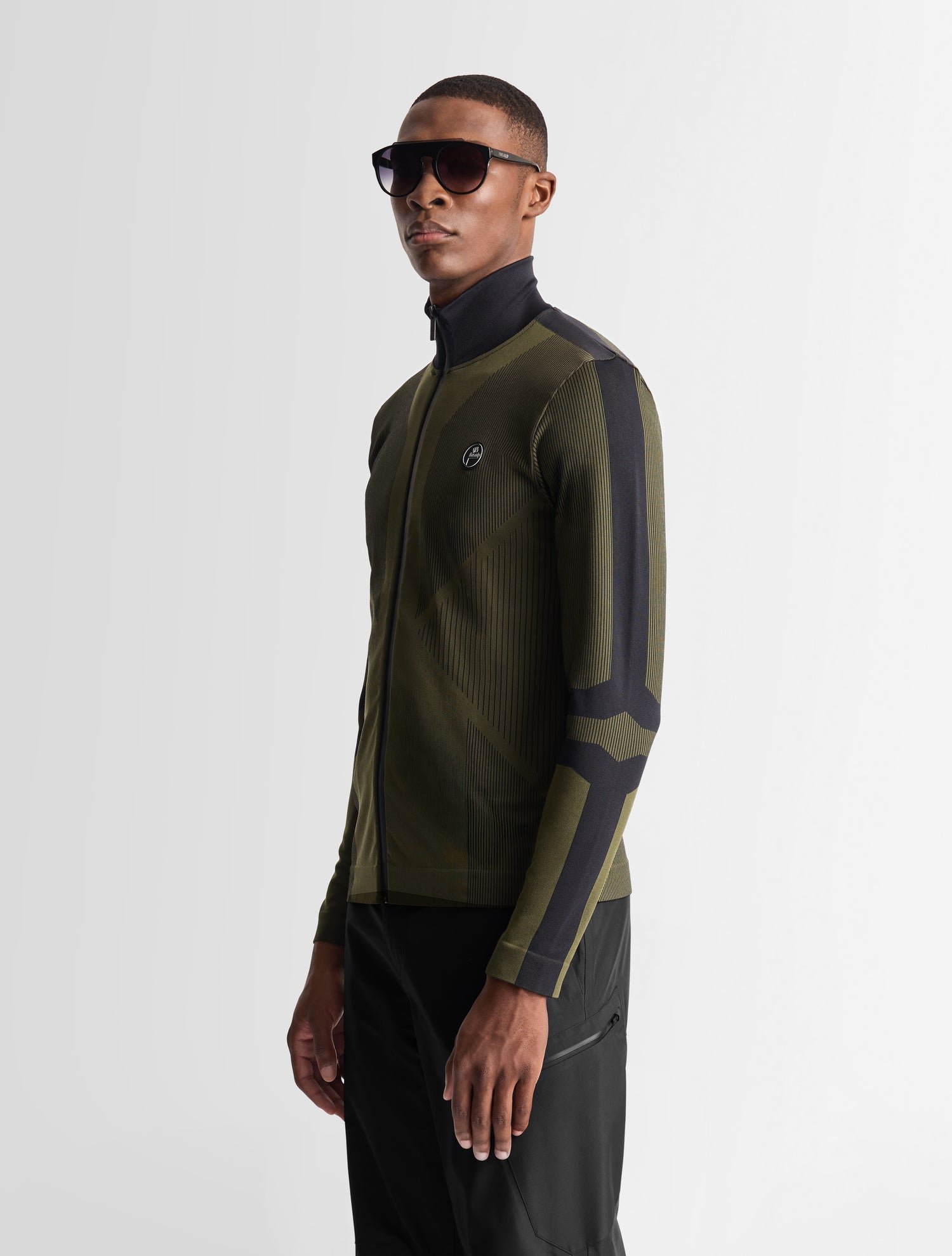 Gilet liveo col montant coupe ajustée FUSALP Kaki