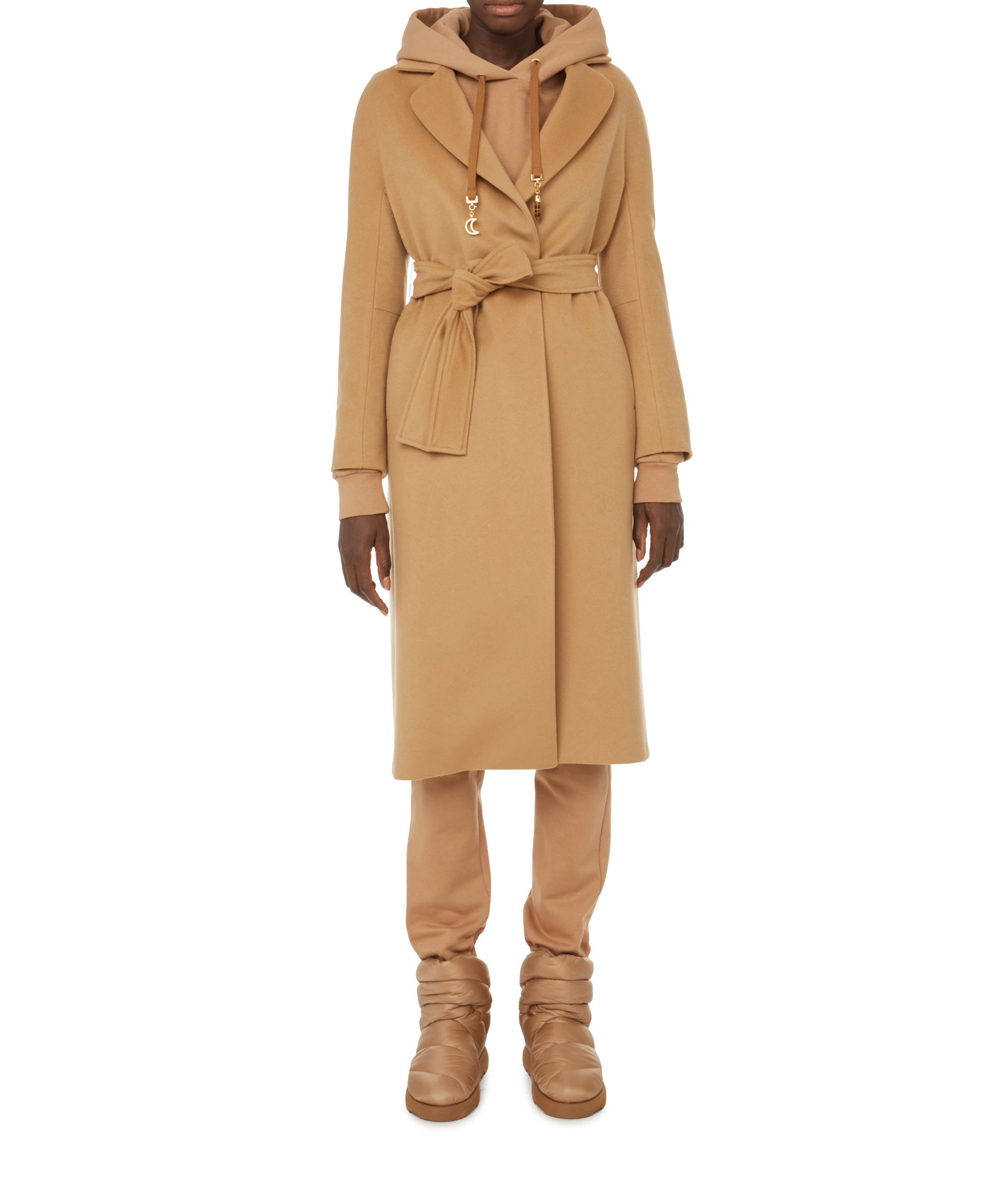Virgin wool coat THE SOCIAL SUNDAY Brown