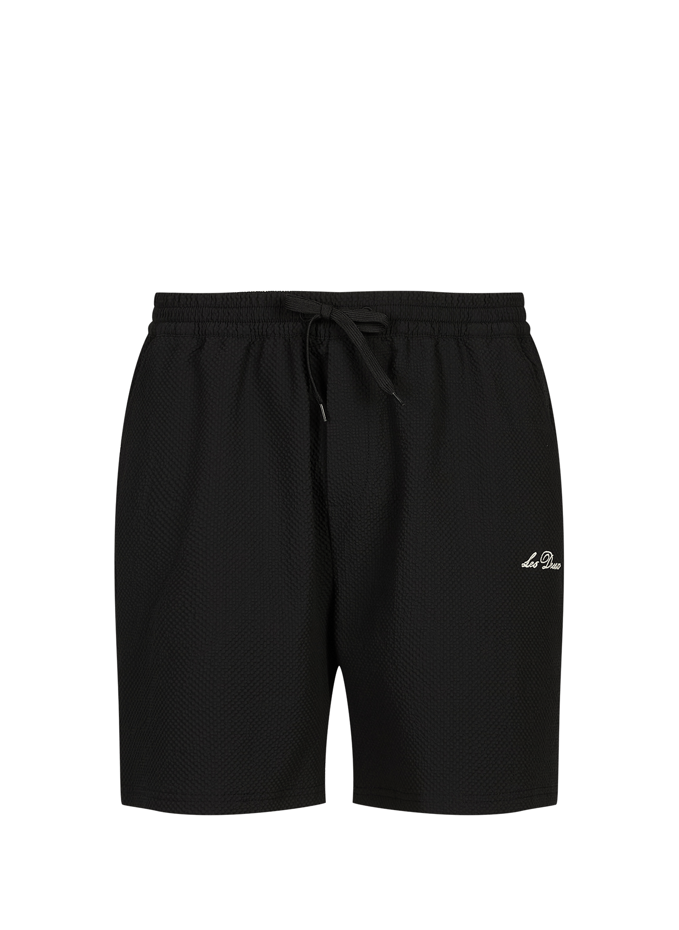 Textured swim shorts LES DEUX Black