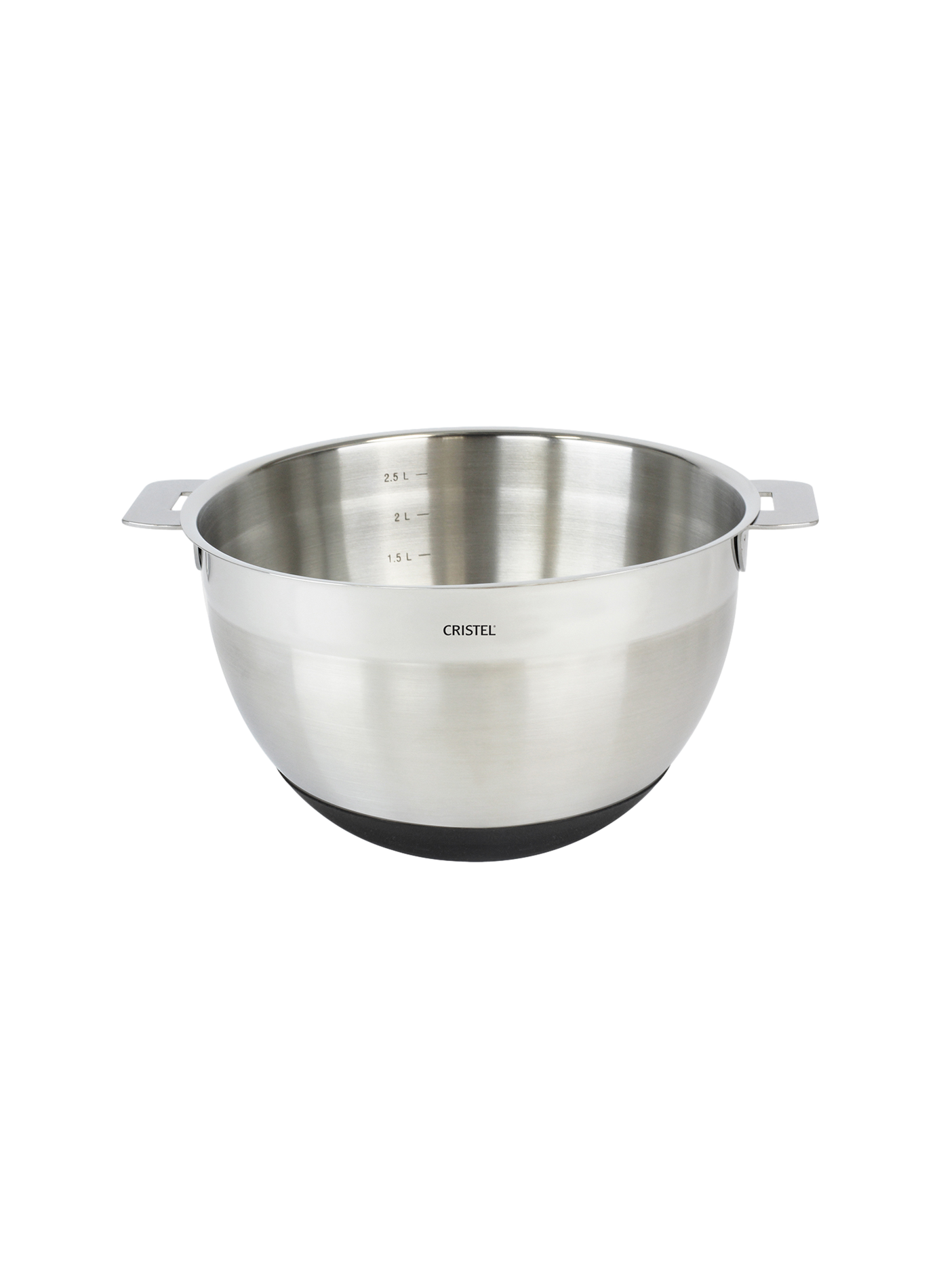 Bol de préparation gradué Mutine en inox CRISTEL Gris