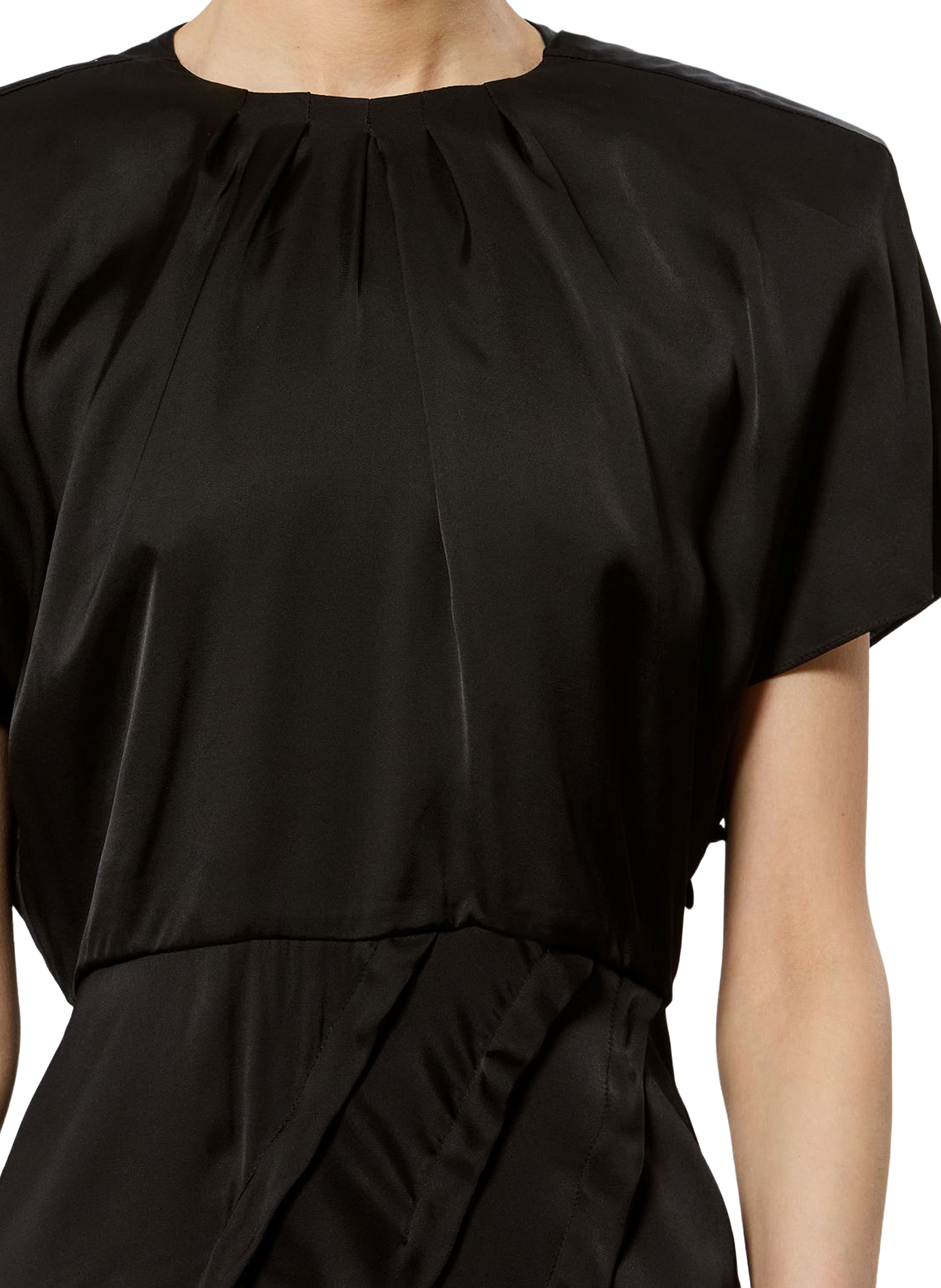 Mittellanges Satinkleid Namsha ISABEL MARANT Schwarz