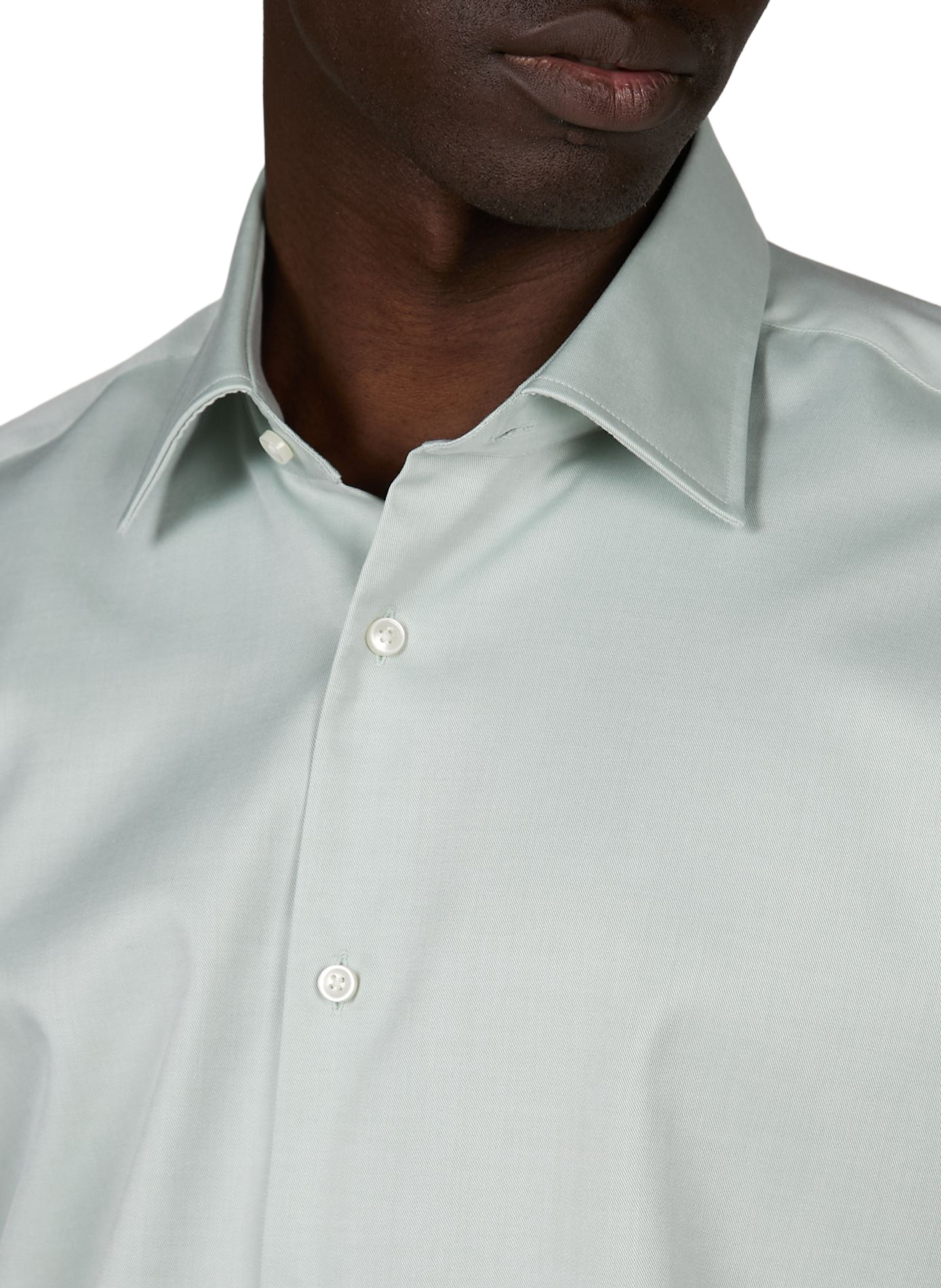 Camisa de algodón BOSS Verde