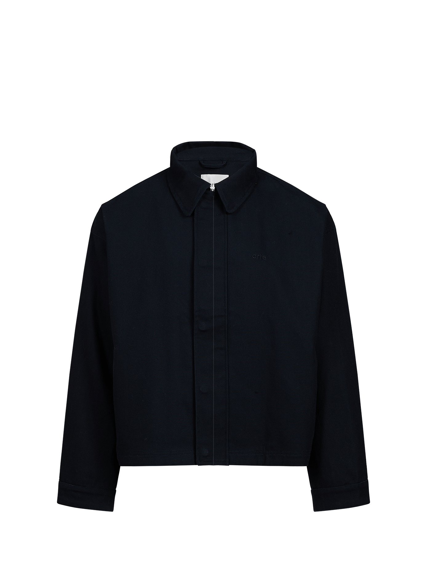Jacke mit klassischem Kragen aus Baumwollmischung ARTE ANTWERP Blau