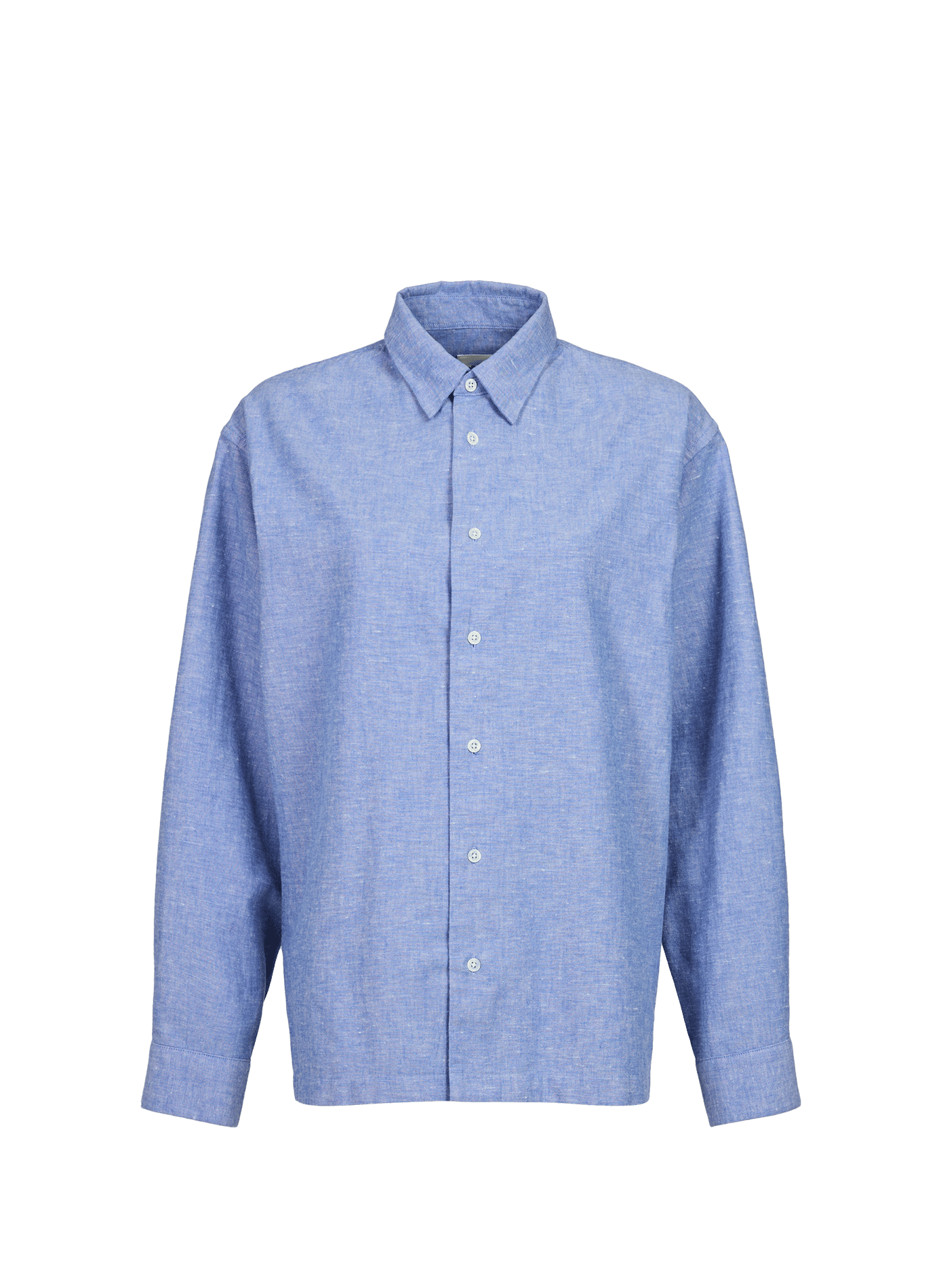 Straight classic collar shirt in cotton BELLEROSE Blue