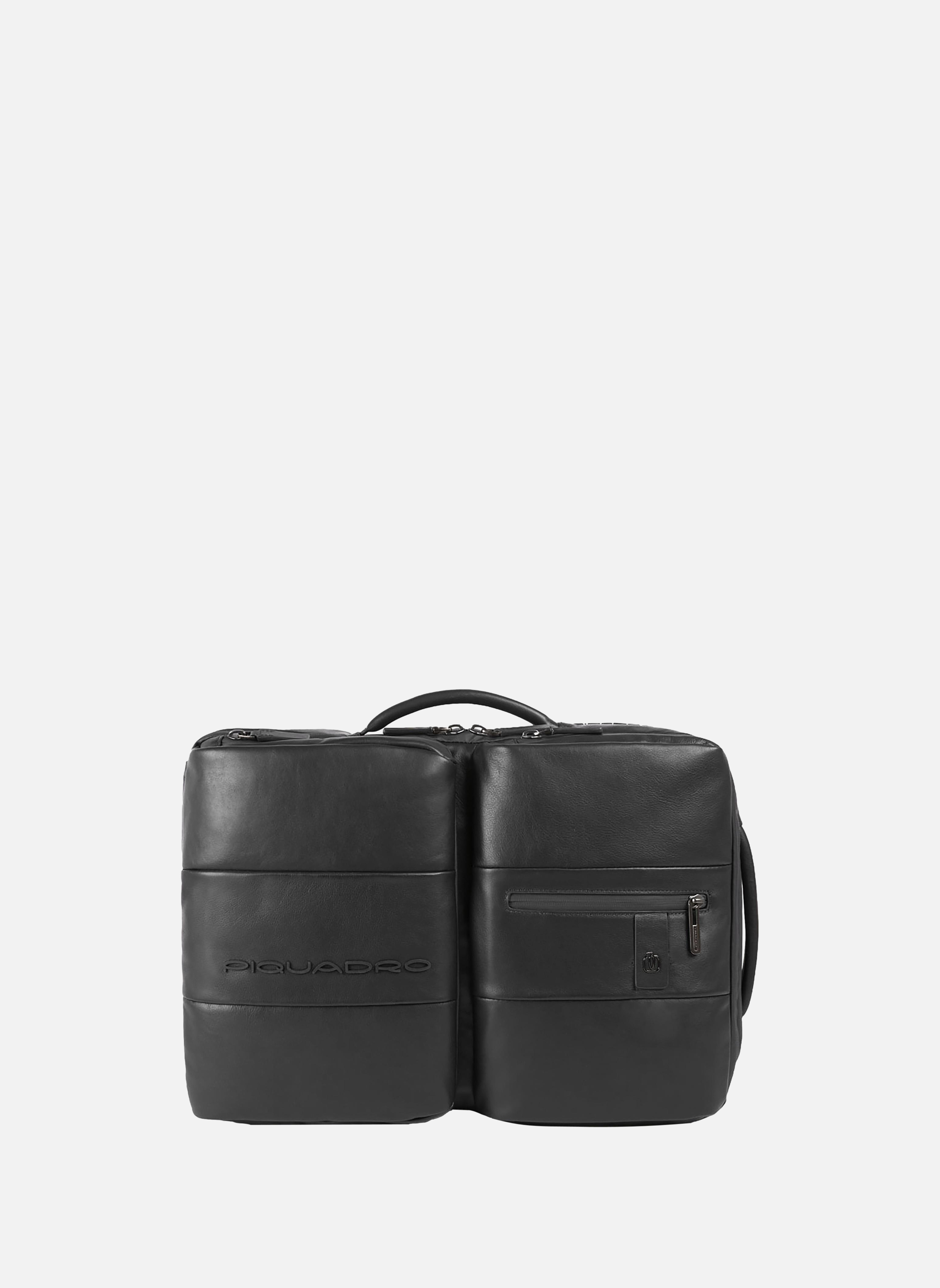Slim laptop backpack 17,3" PIQUADRO Black