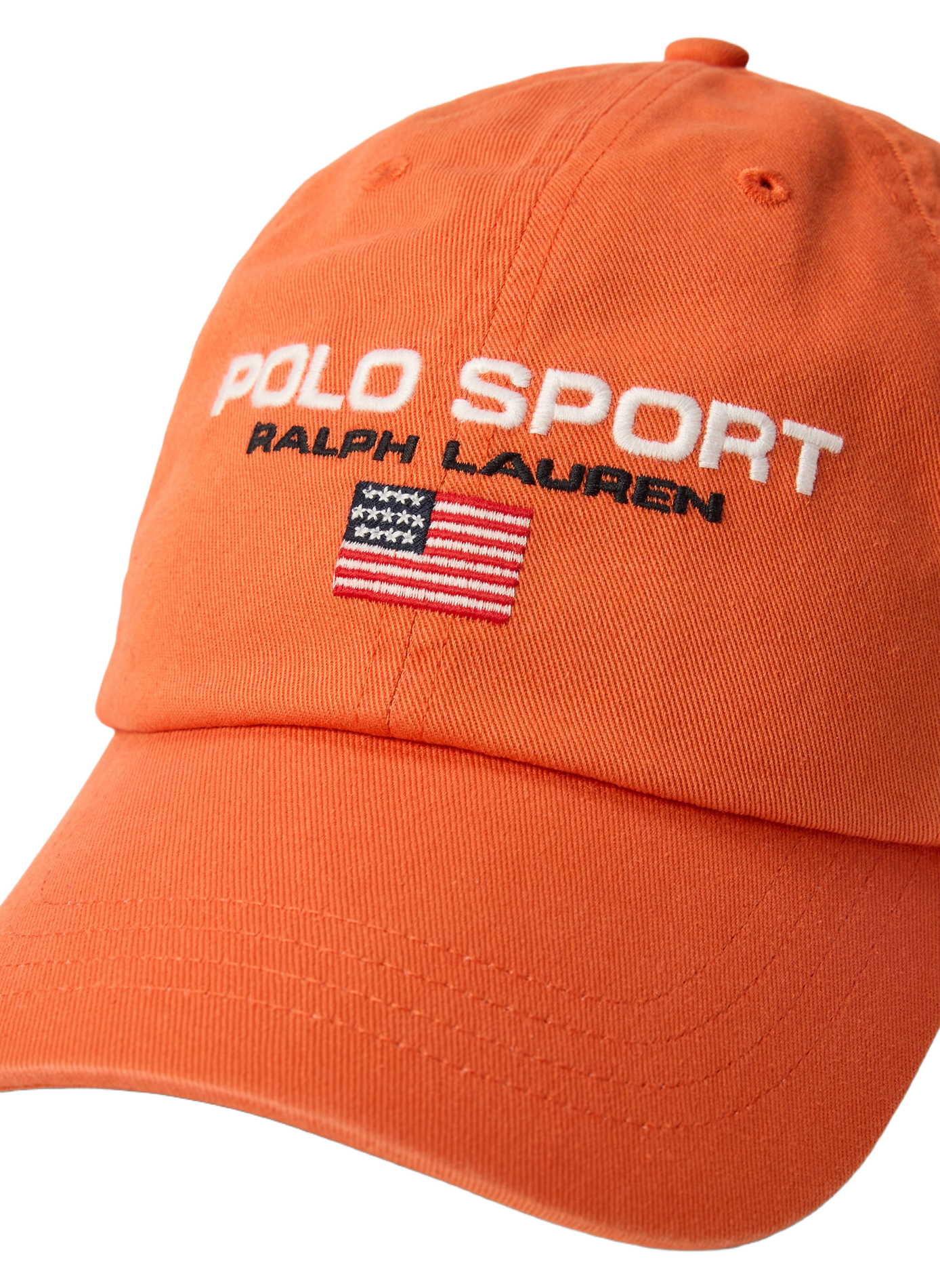 Casquette à logo en coton POLO RALPH LAUREN Orange