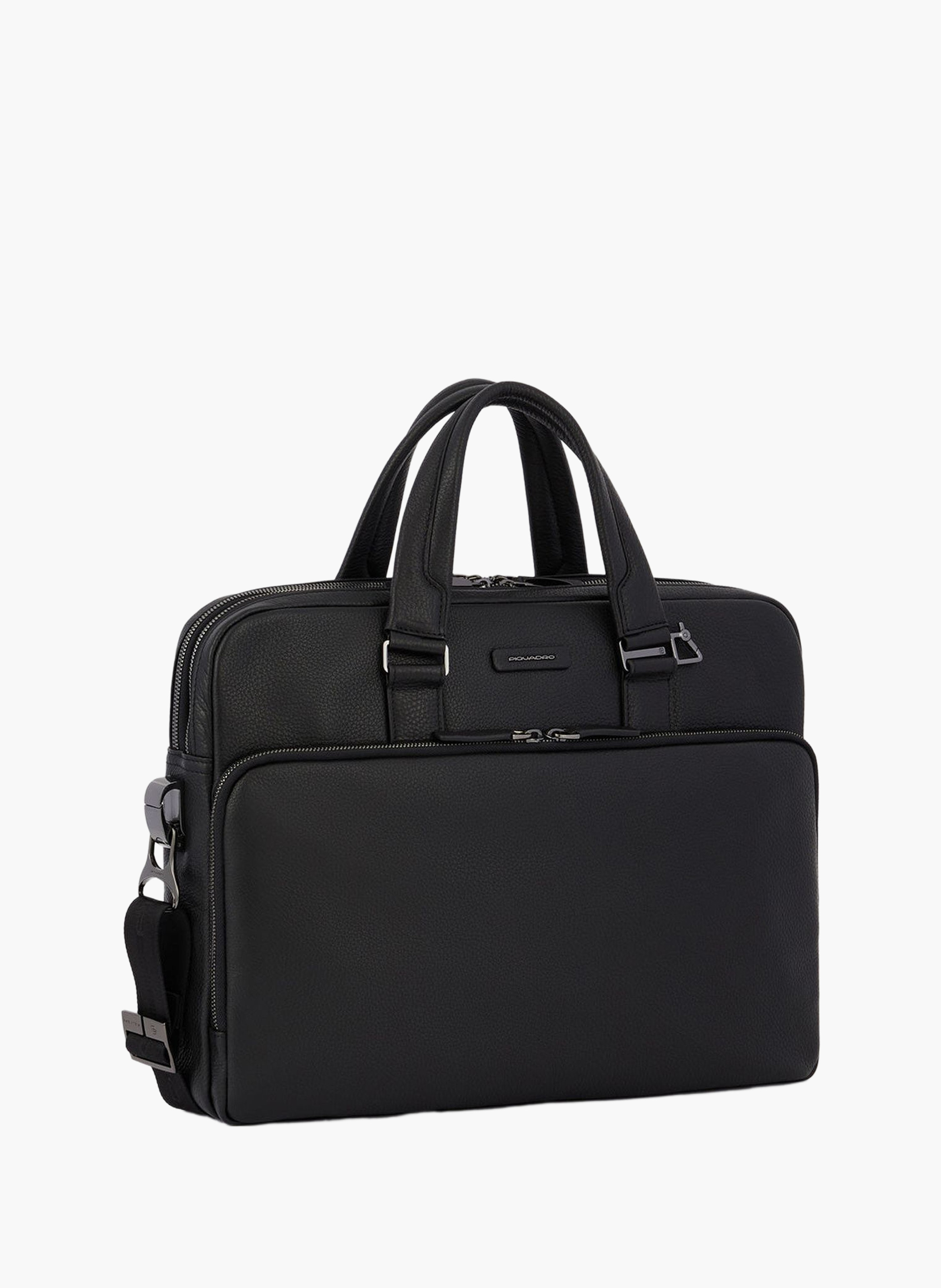 Laptop tas 15,6" met twee compartimenten PIQUADRO Zwart