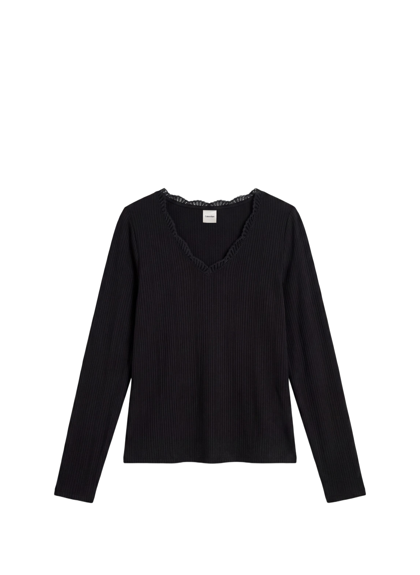 Hauts de pyjama à dentelle CALVIN KLEIN Black