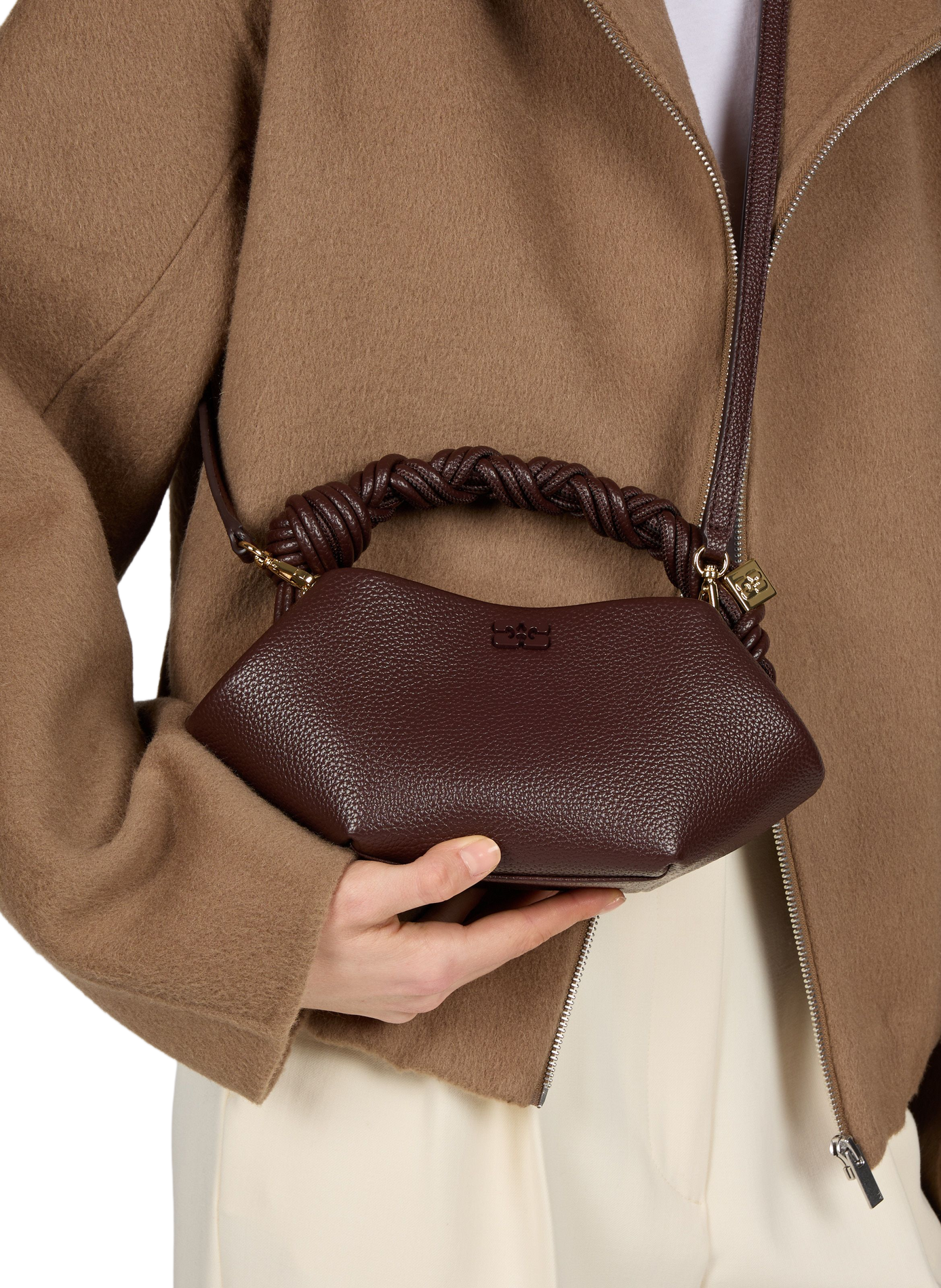 Bou handbag GANNI Brown
