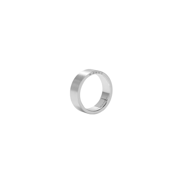 Bague 9g en argent lisse brossé