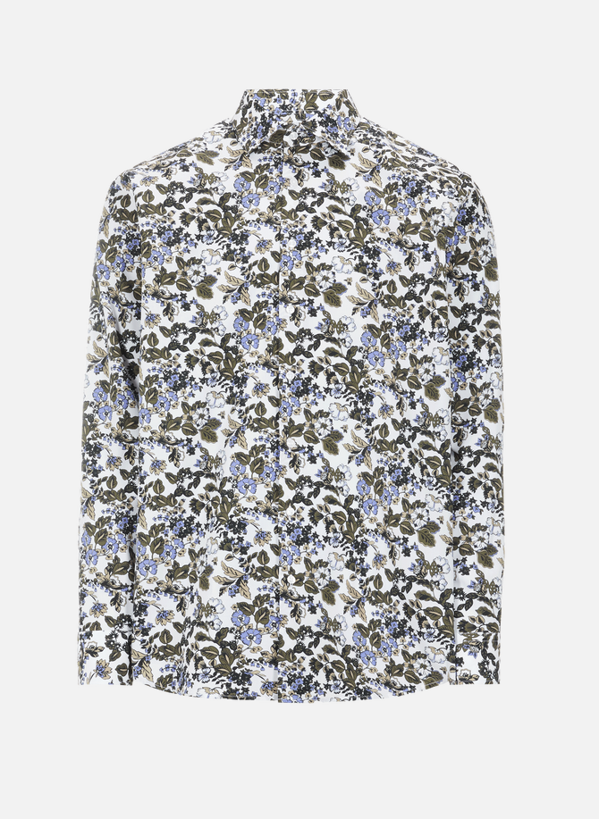 Hemd mit Blumendruck aus Baumwollpopeline SEIDENSTICKER