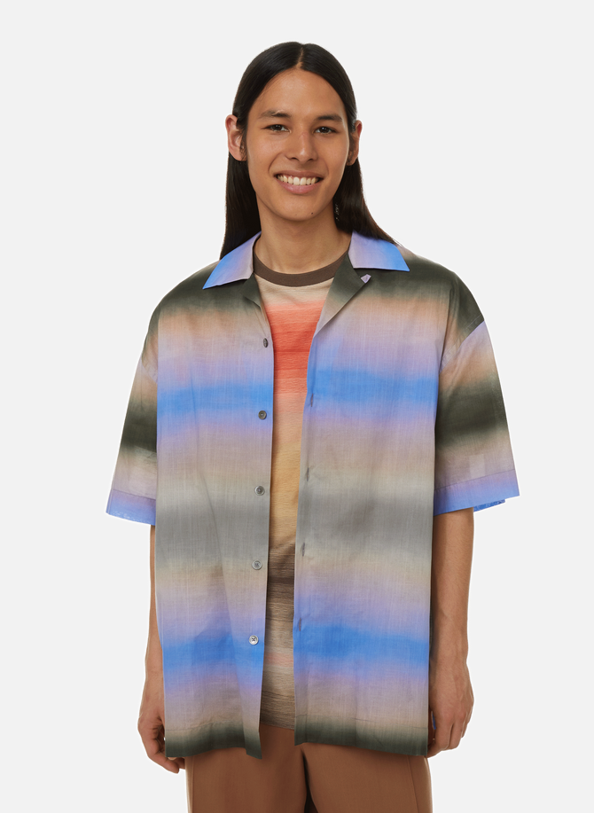 PAUL SMITH Übergroßes Baumwollhemd mit Farbverlauf