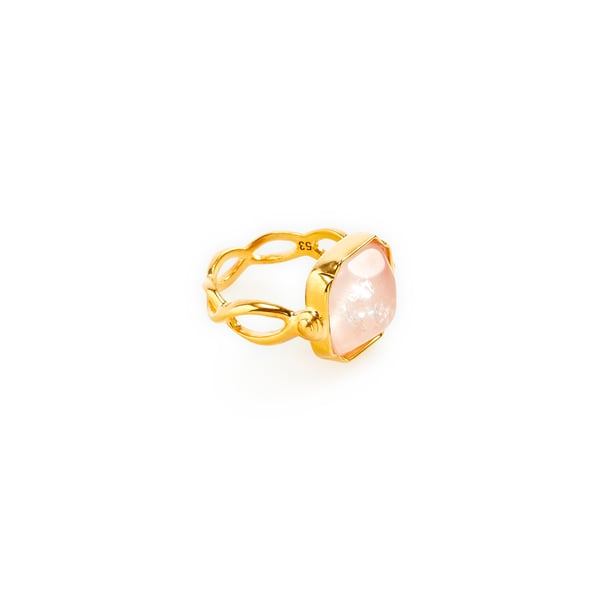 Bague carrée Cabochons