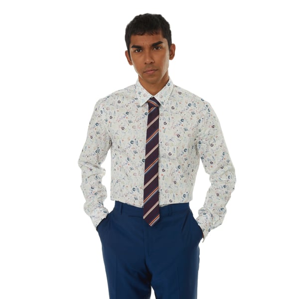 Chemise motif fleurs