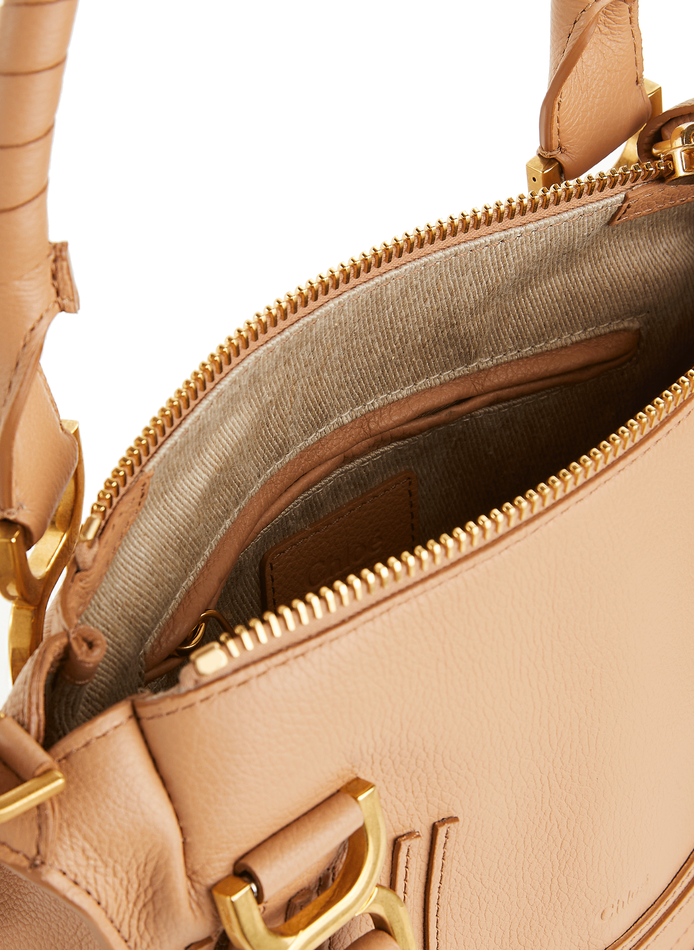 Sac à main Marcie en cuir Beige