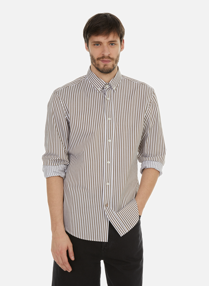 Striped cotton shirt  HUGO BOSS