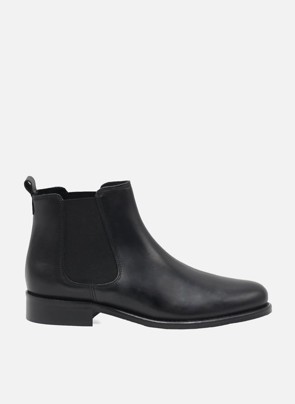 Bottines chelsea cuir lisse Noir by JULES & JENN JULES & JENN Bottines chelsea cuir lisse Noir