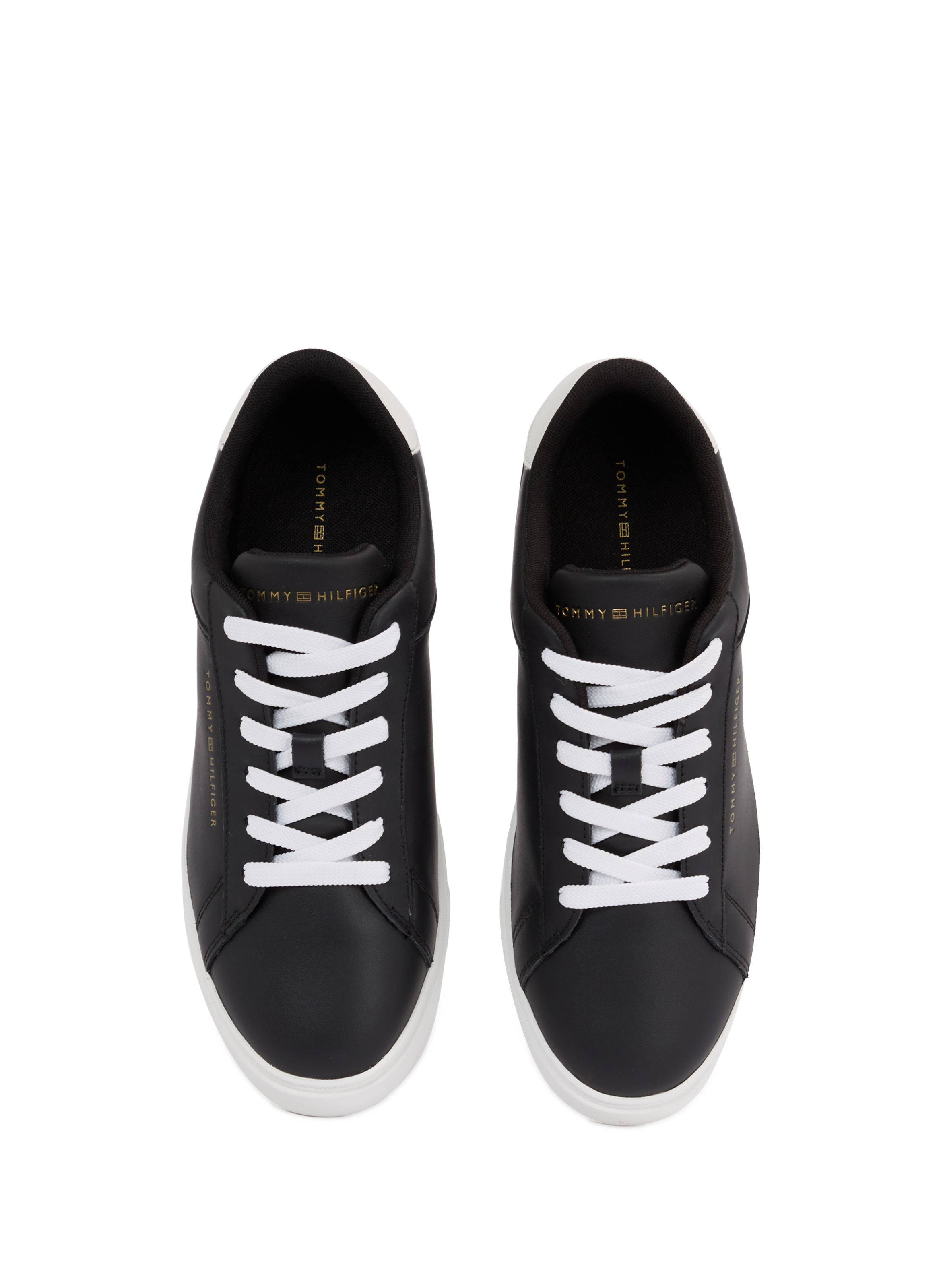 Leather sneakers TOMMY HILFIGER Black
