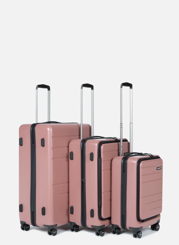 Set de 3 valises cdg - bagages Rose by LANCASTER LANCASTER Set de 3 valises cdg - bagages Rose