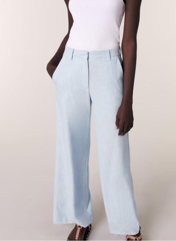 Pantalon large Bleu by MAJE MAJE Pantalon large Bleu
