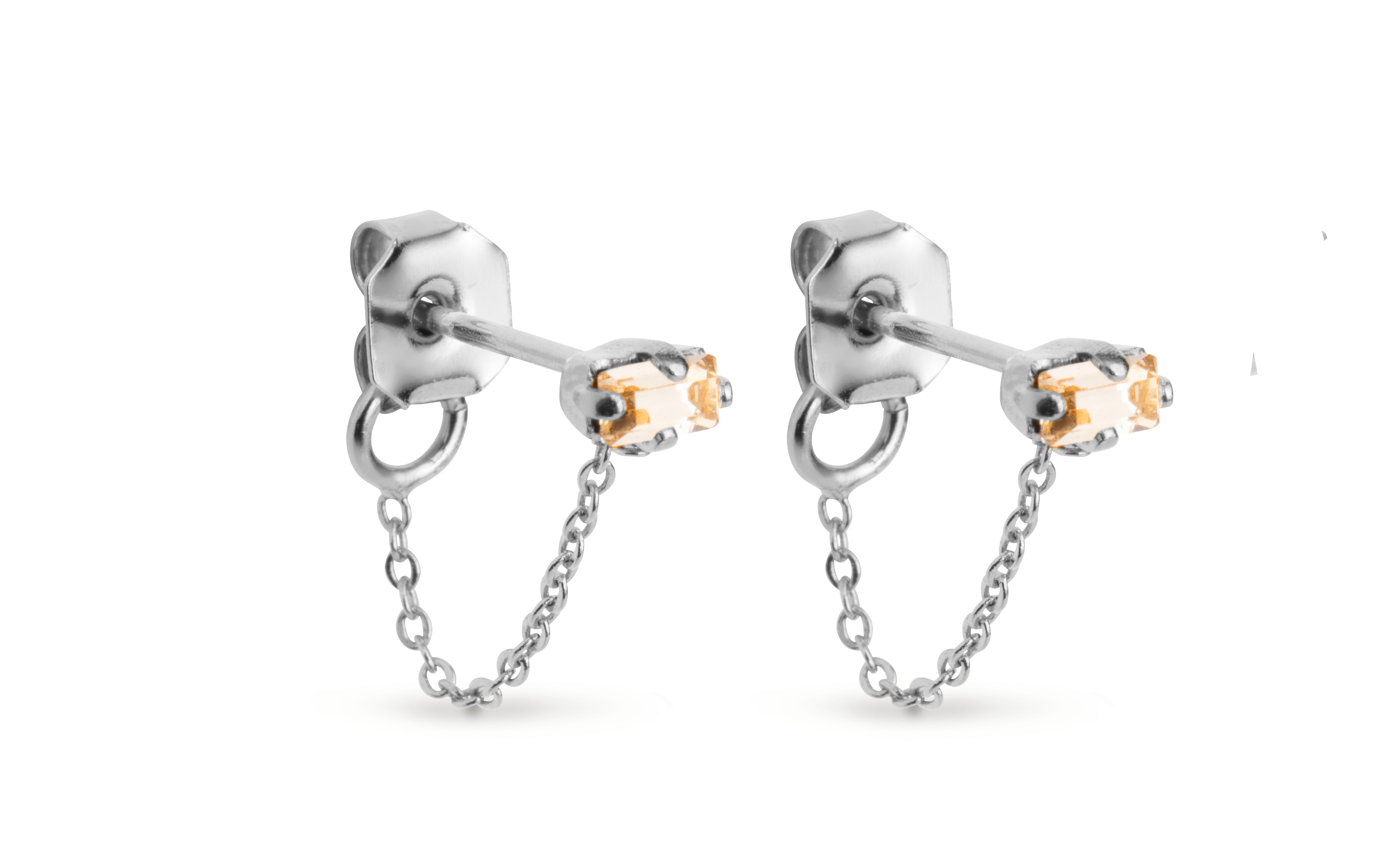 Paire de boucles d'oreilles blaise APRIL PLEASE Argent