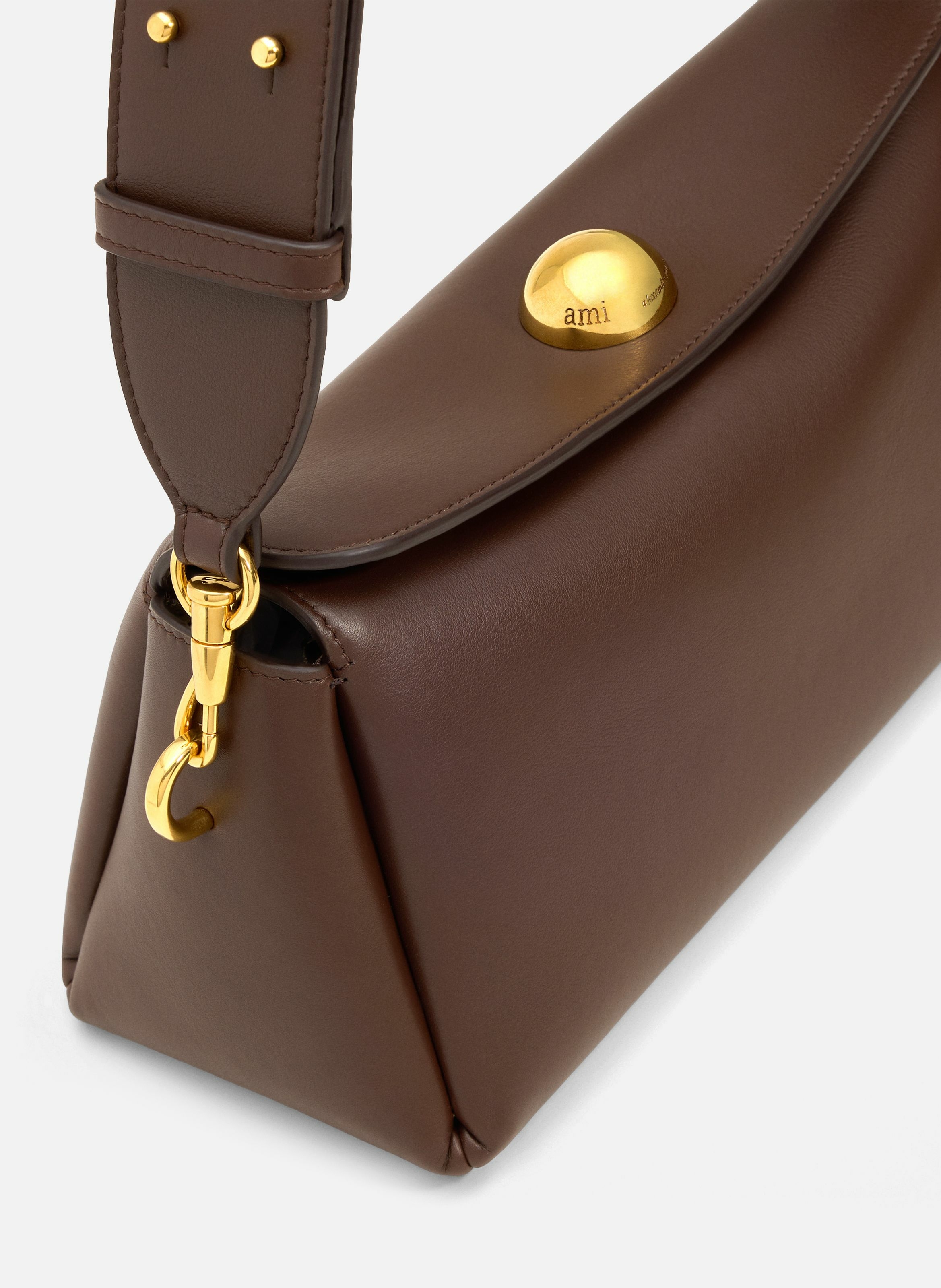 Sac Carrousel unisexe AMI PARIS Marron