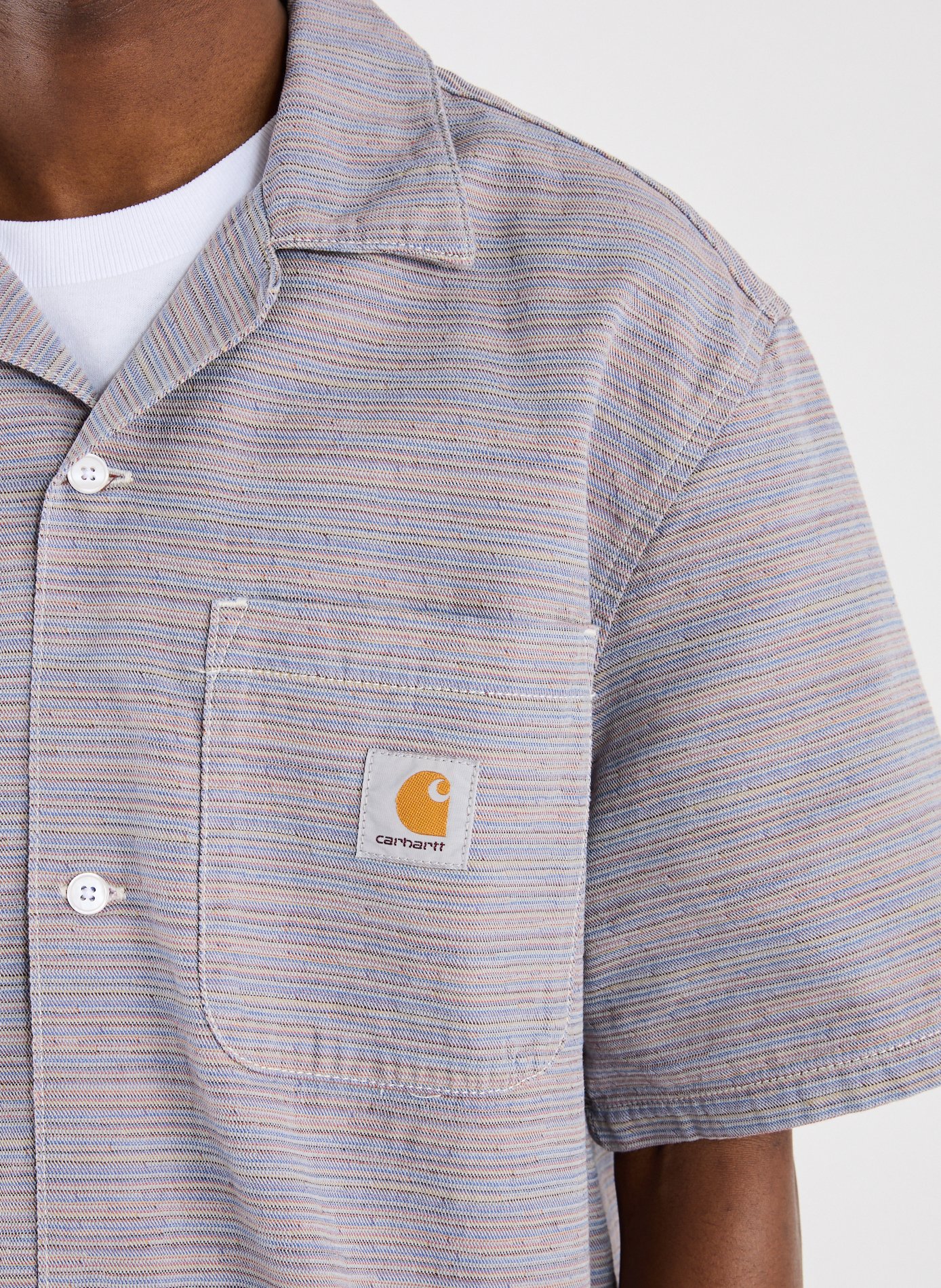 Striped cotton shirt S/S Gellar CARHARTT WIP Multicolour