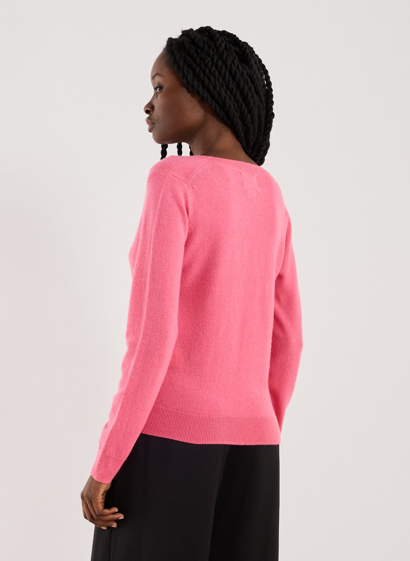 Pull en cachemire AU PRINTEMPS PARIS Rose