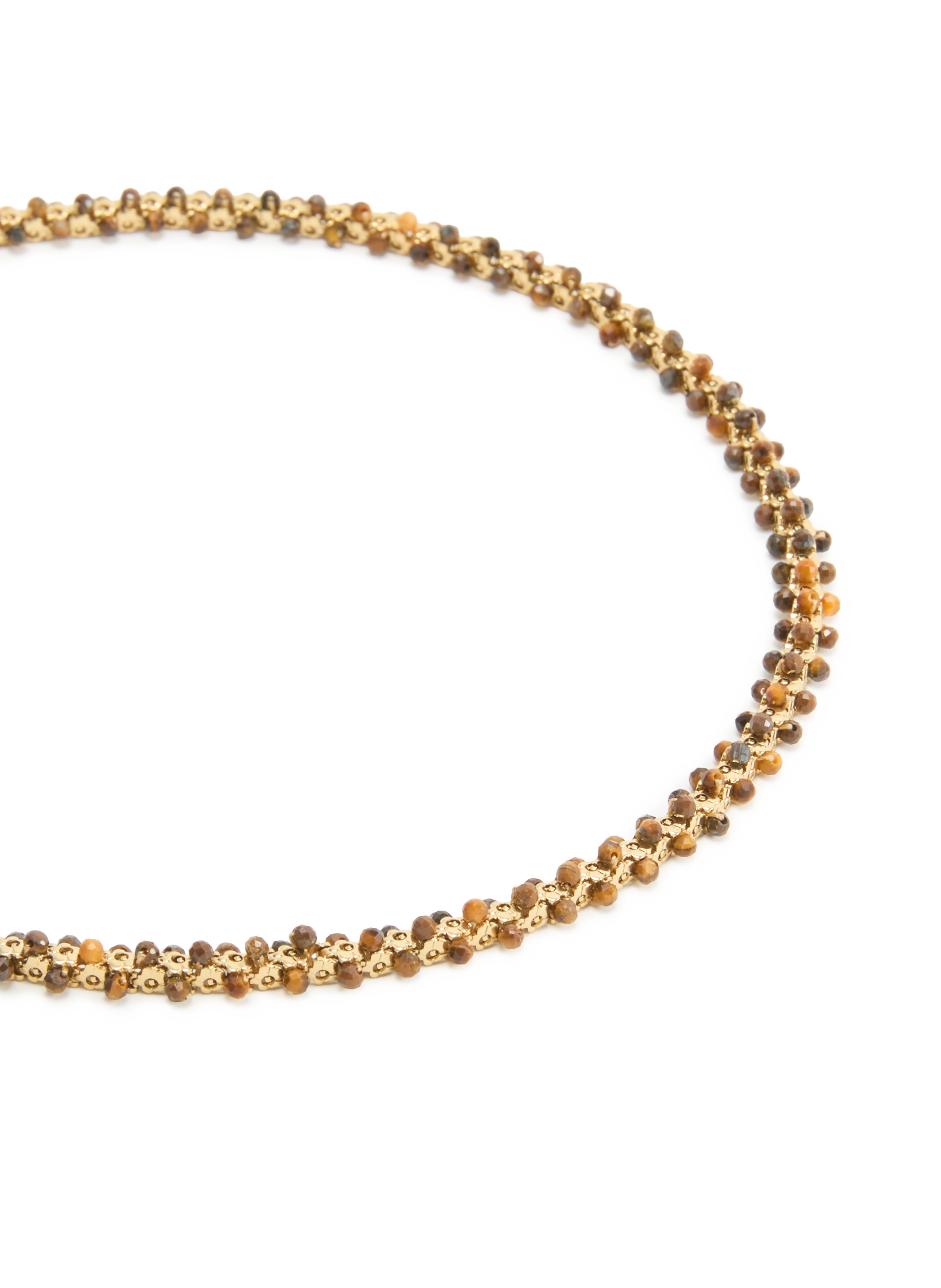 Collier avec pierres AU PRINTEMPS PARIS Marron