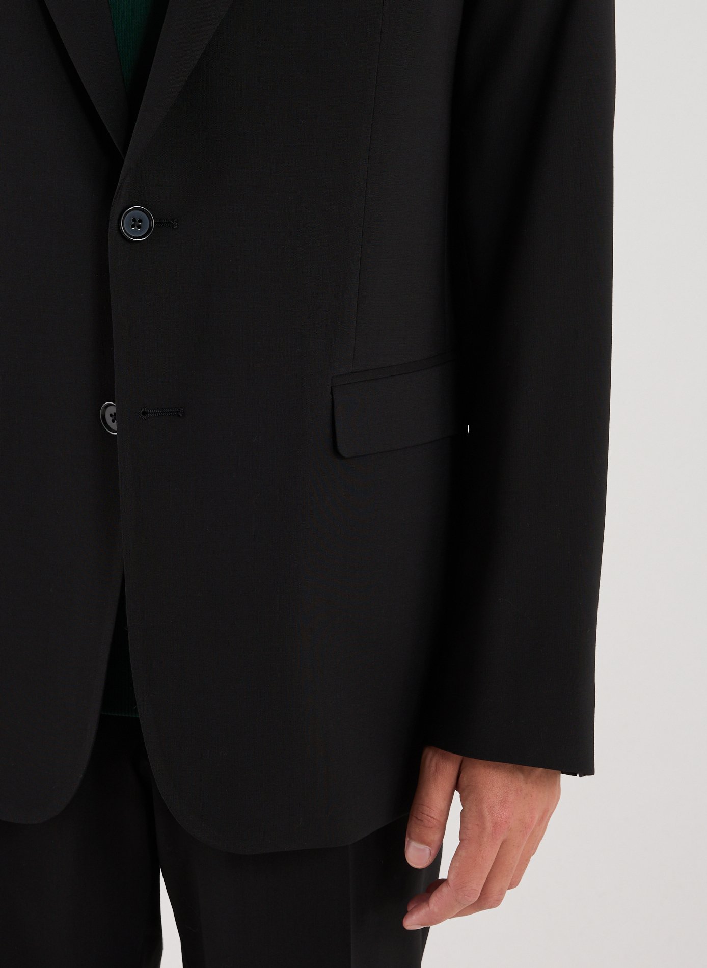 Veste de costumem en laine mélangée  AU PRINTEMPS PARIS Noir