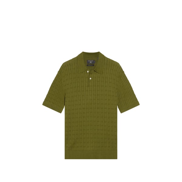 Dockers Polo Rayé En Coton Mélangé In Brown