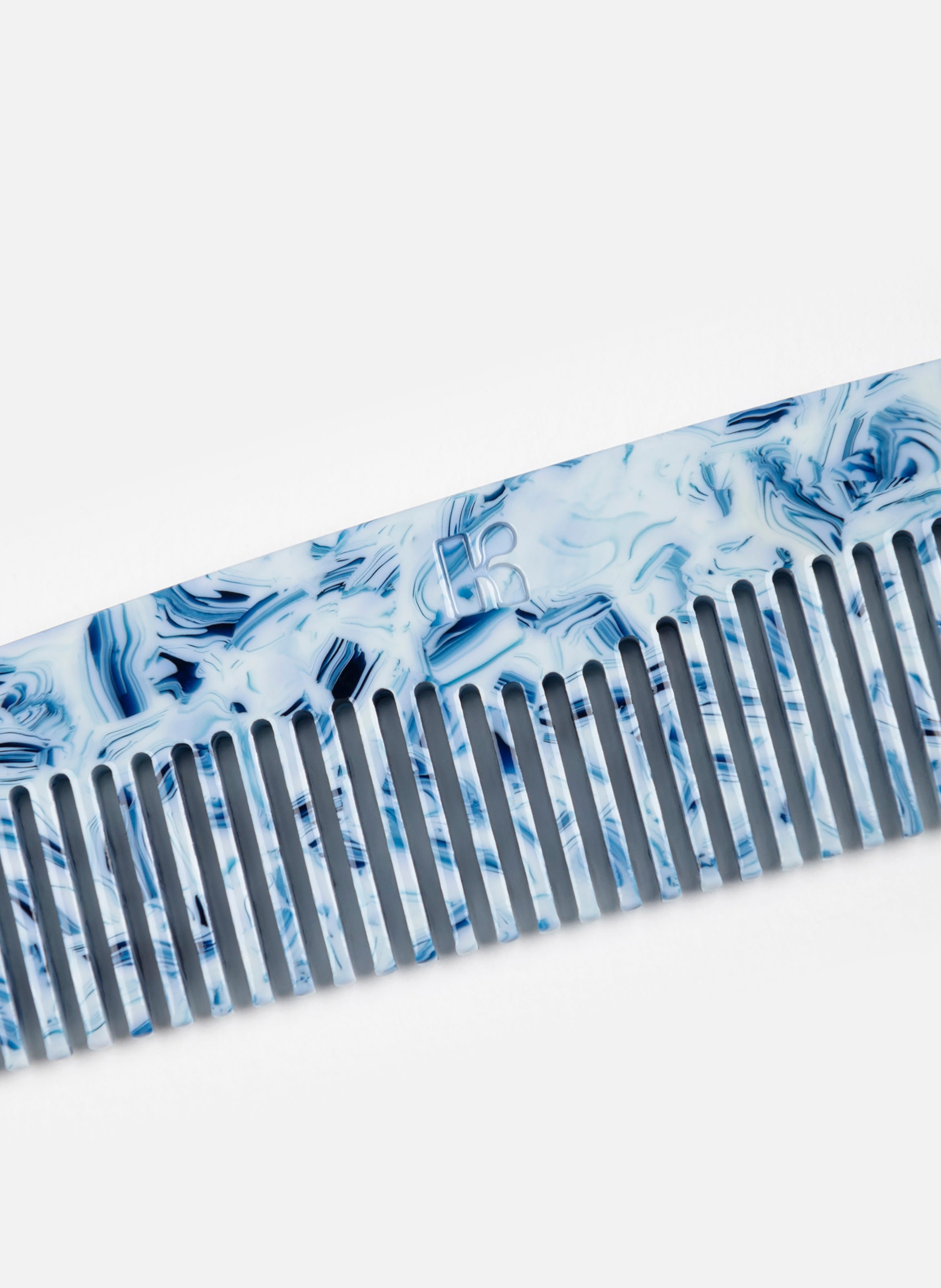 Peigne arum en acétate de cellulose KURAGE GINZA Bleu