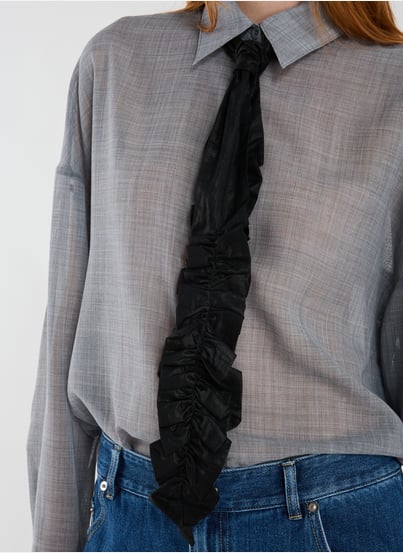 Cravate froncée en coton OUR LEGACY Cravate froncée en coton OUR LEGACY