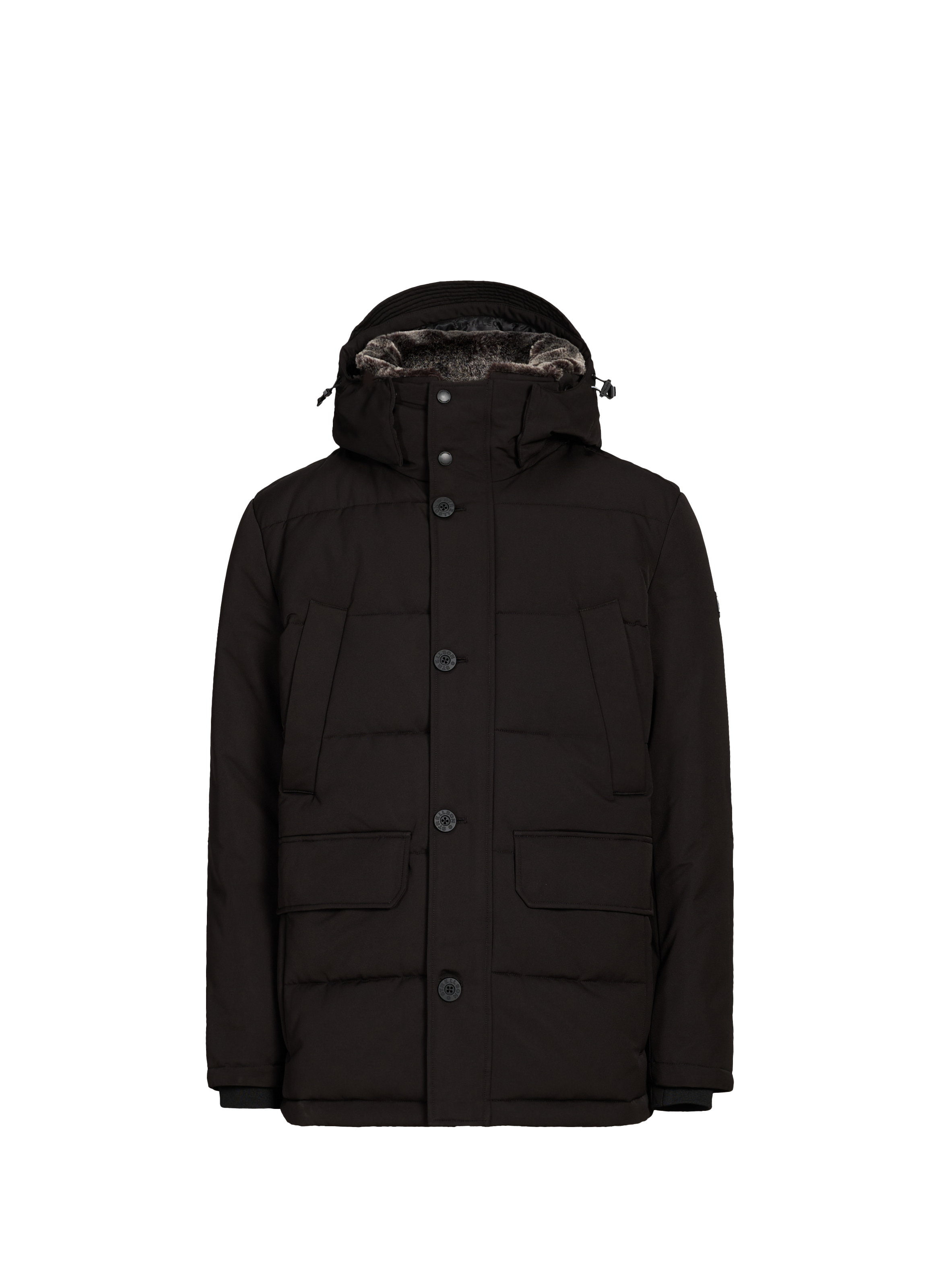 STRELLSON Parka droite à capuche Noir