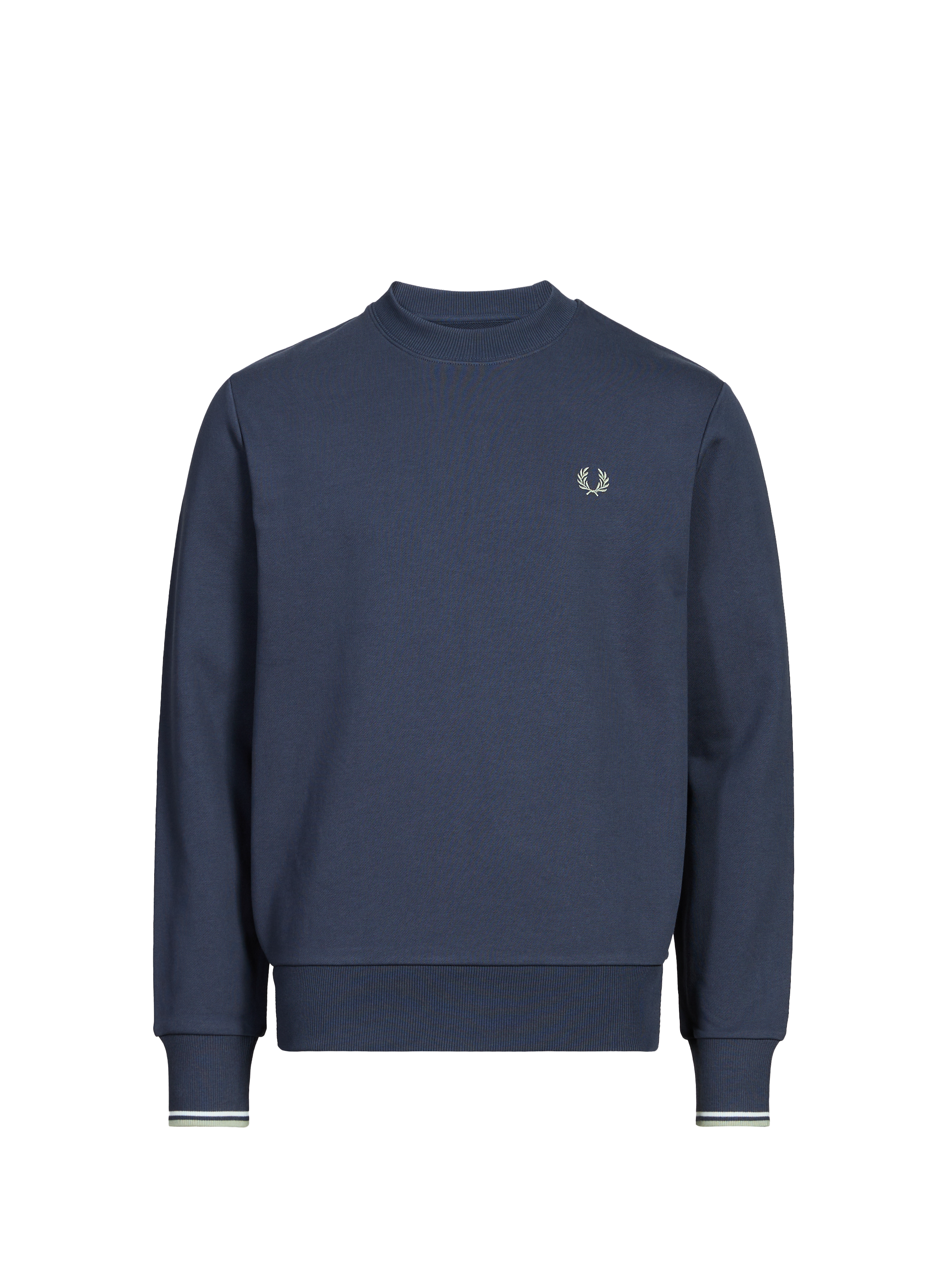 FRED PERRY Loose-fit cotton sweatshirt Blue