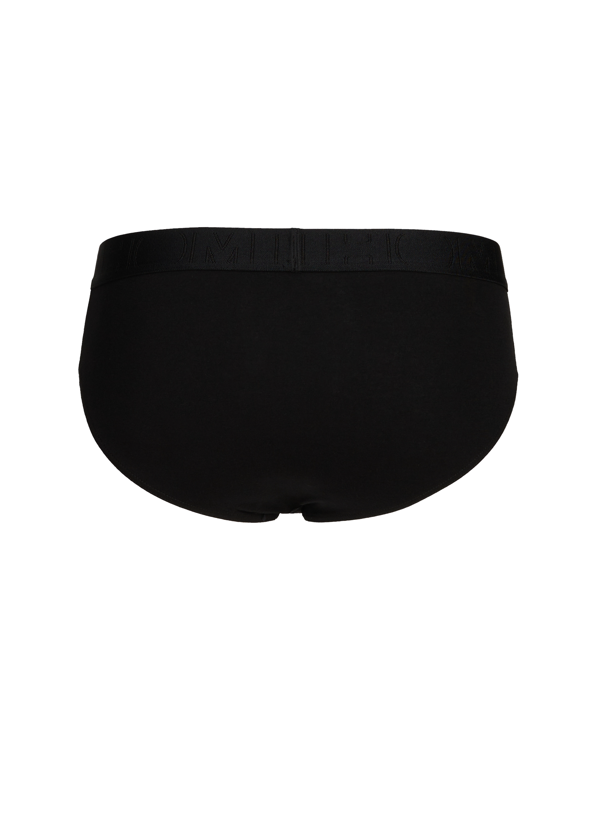 Lot de deux slips en coton mélangé HOM Noir