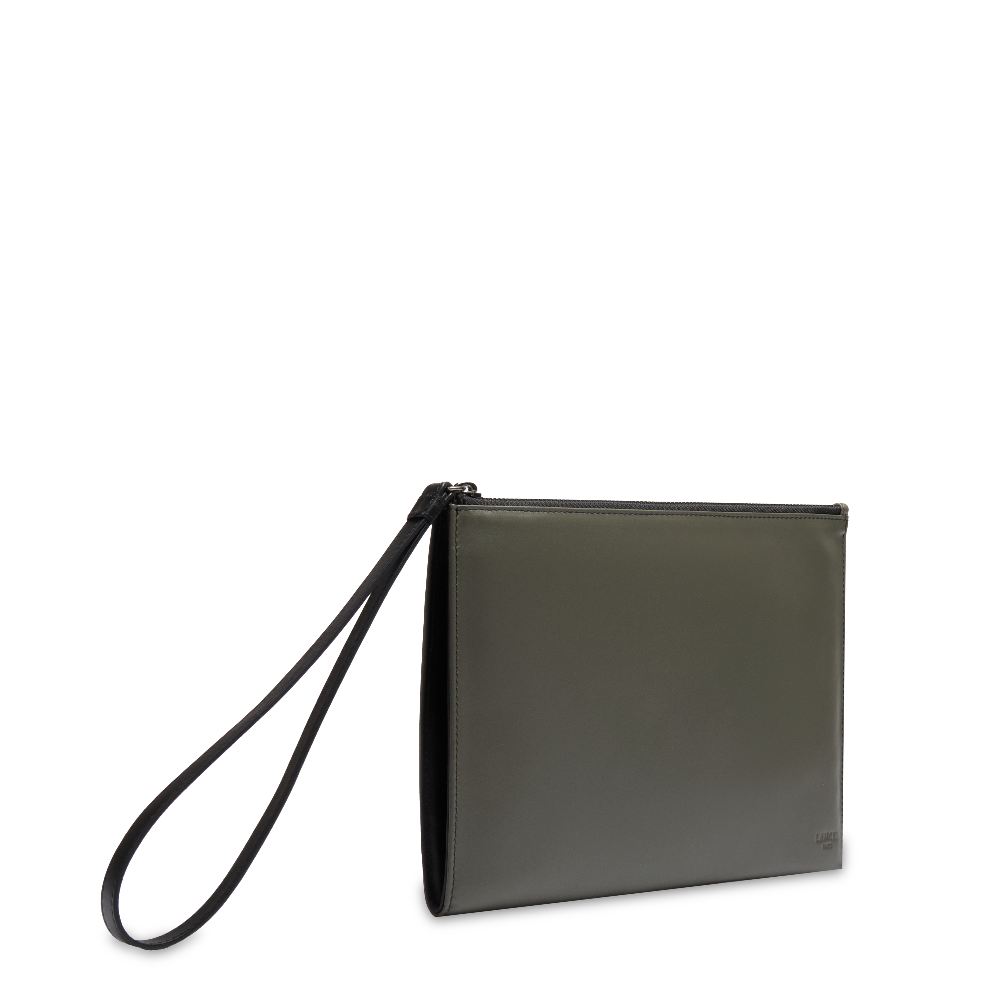 Pochette zippée léon de lancel en cuir LANCEL Noir