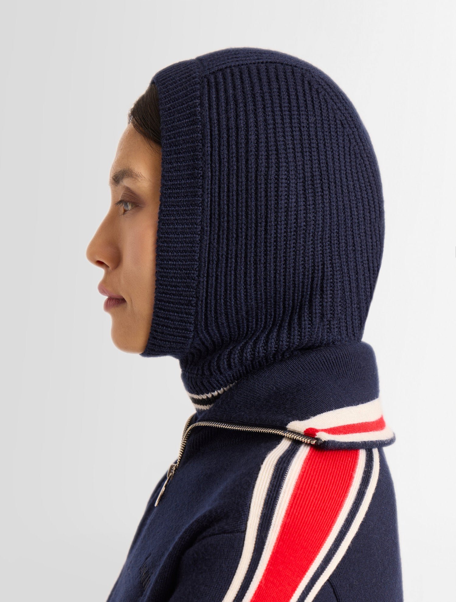 Cagoule wool coupe regular FUSALP Bleu