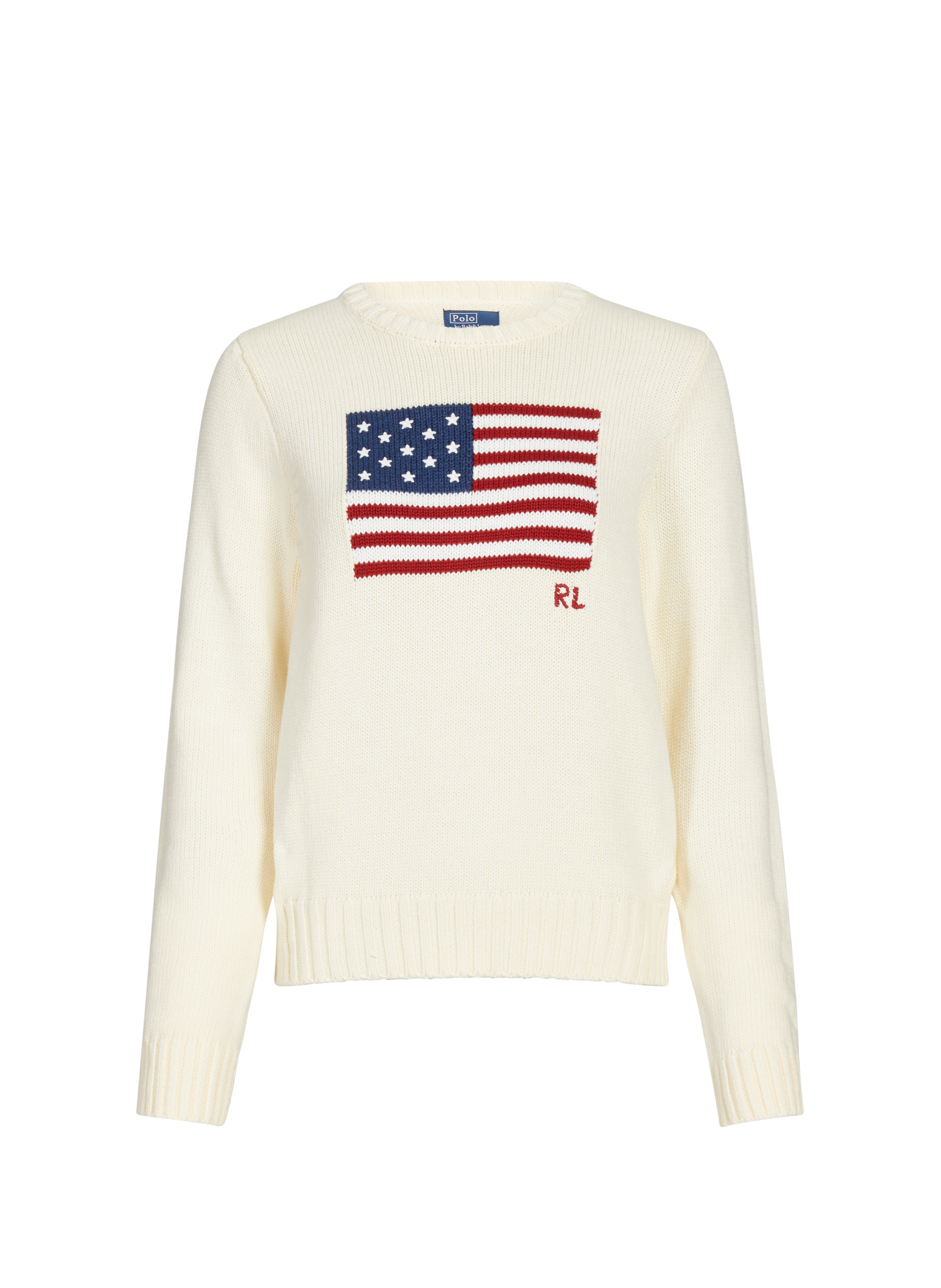 Pull en coton POLO RALPH LAUREN Blanc