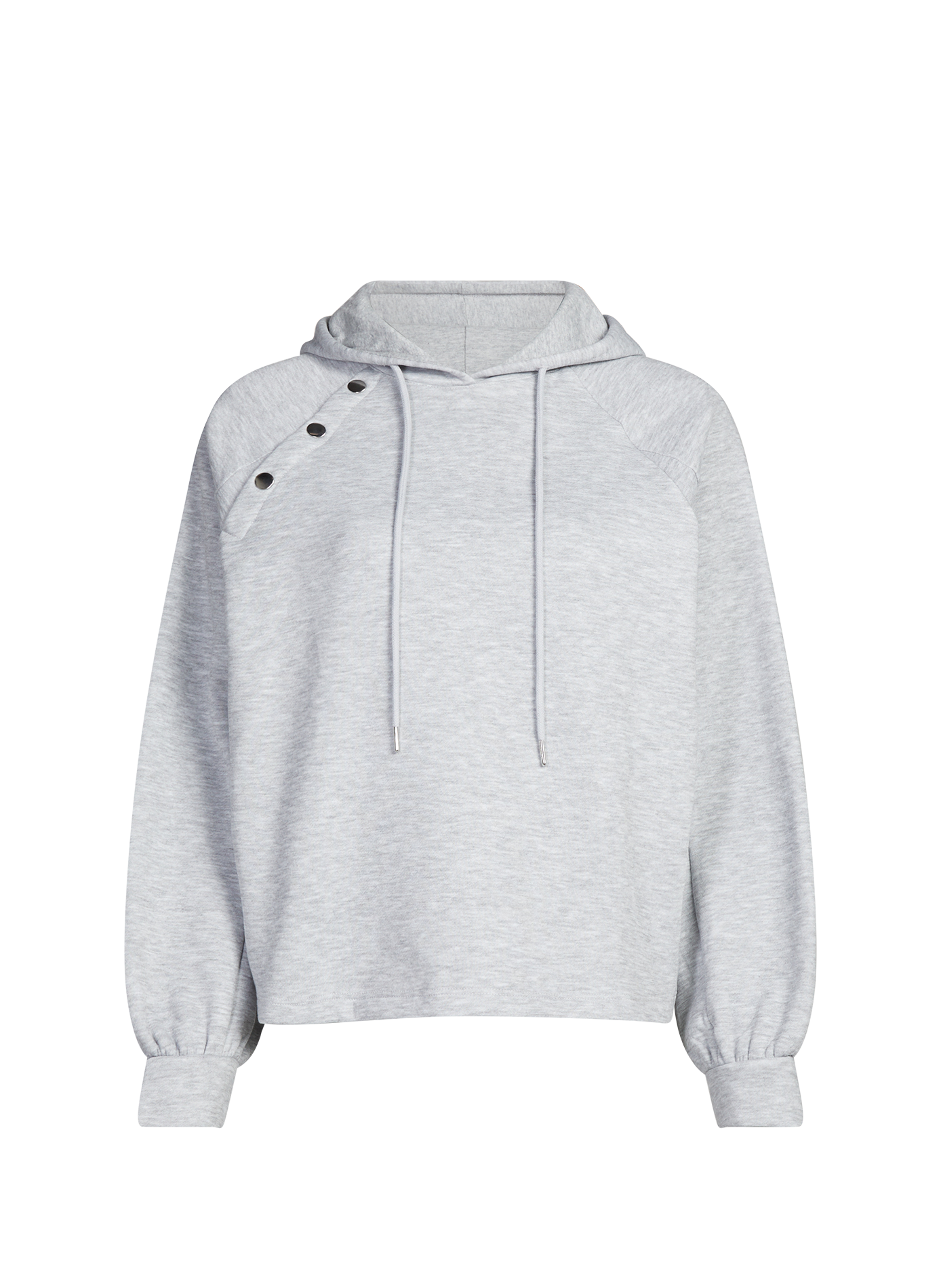 Sweat Vikana à capuche en coton mélangé VILA Gris