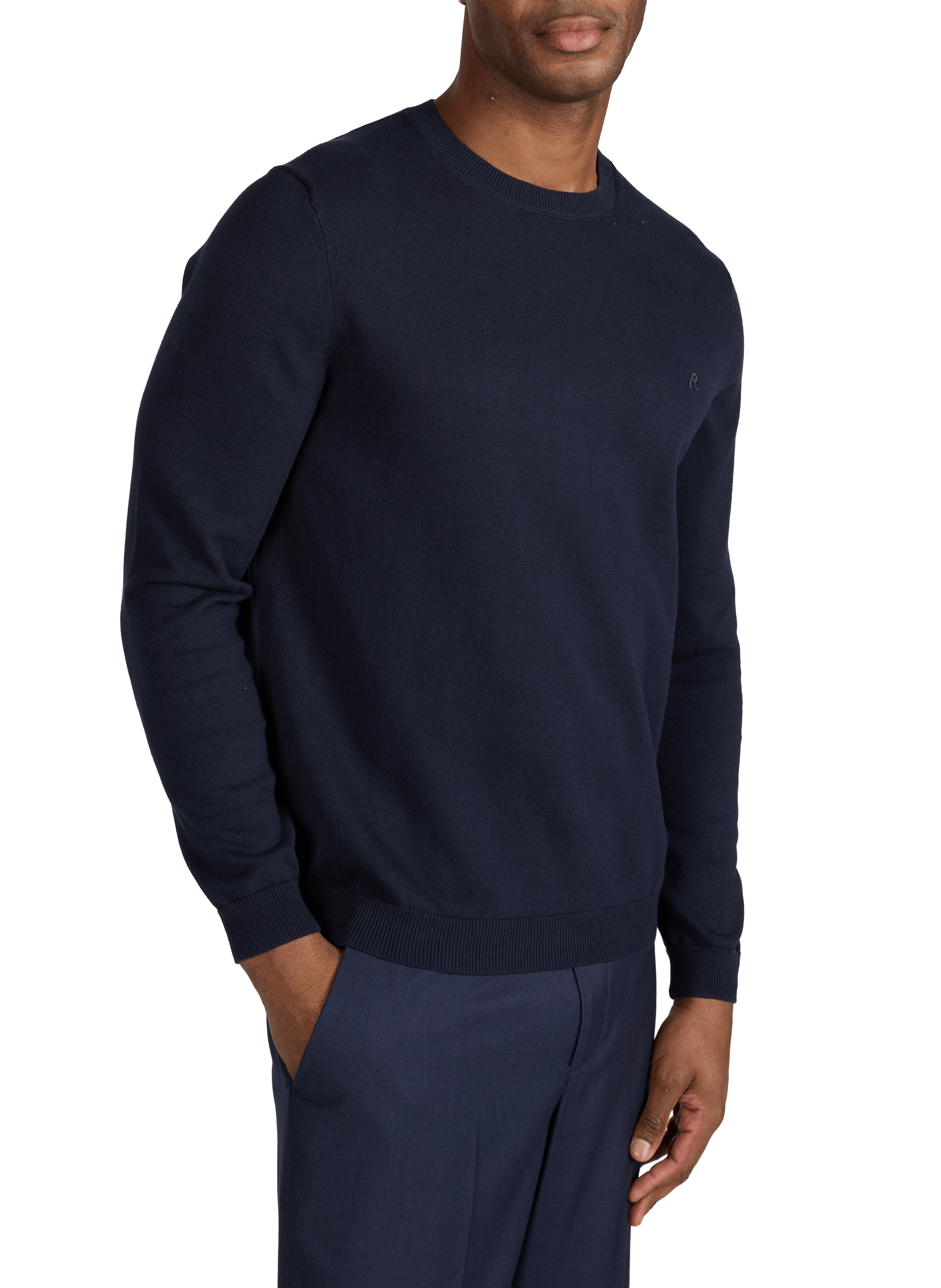 Pull à logo en coton REPLAY Bleu