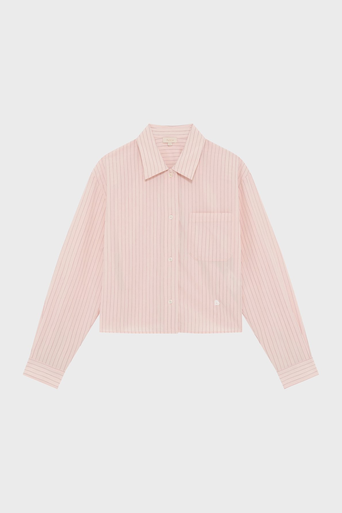 Chemise courte à rayures - cassia PABLO Beige