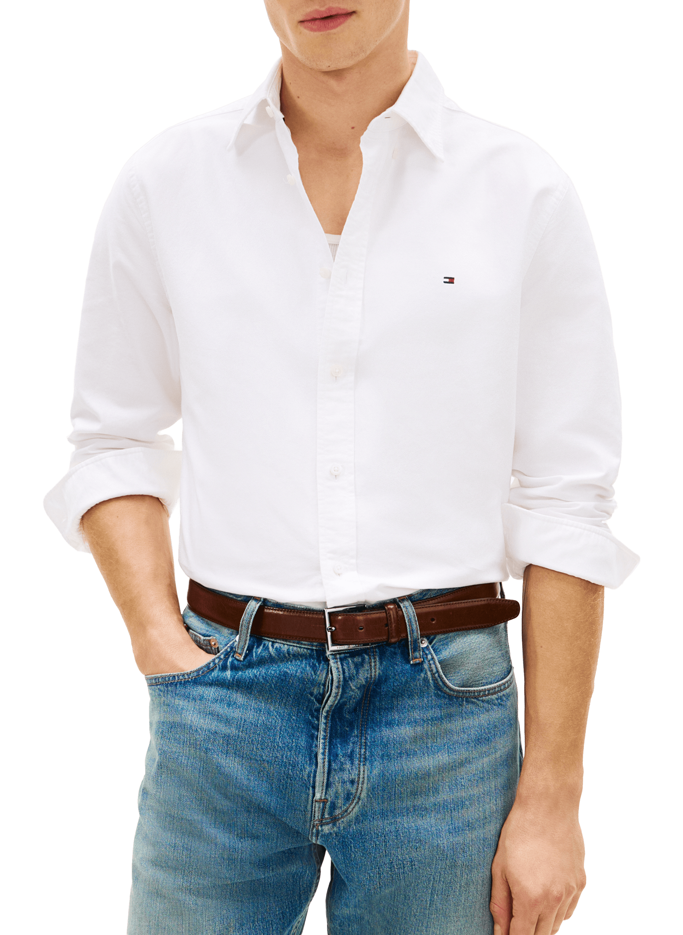 Chemise en coton TOMMY HILFIGER Blanc
