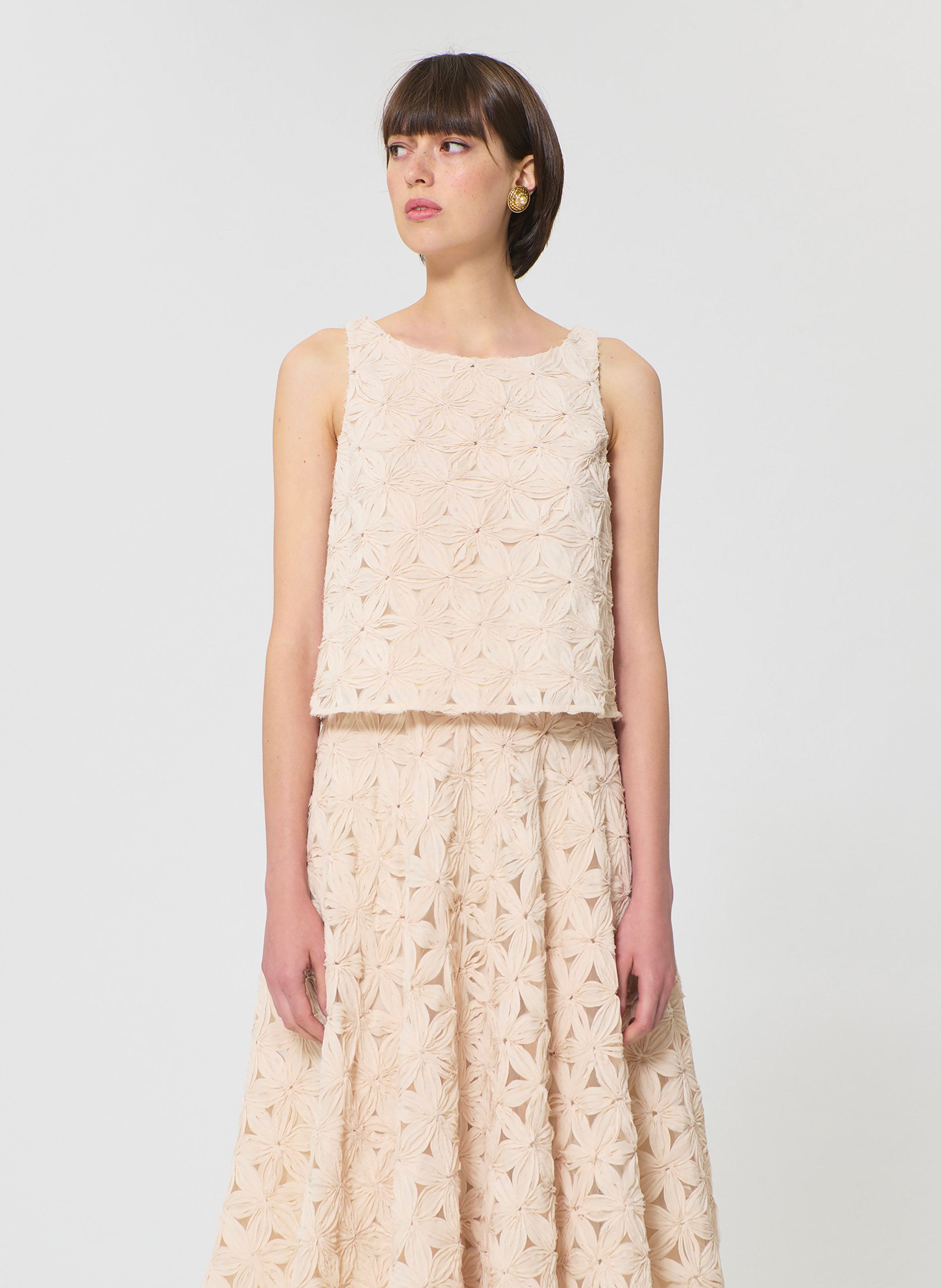 Top tulipe TARA JARMON Beige