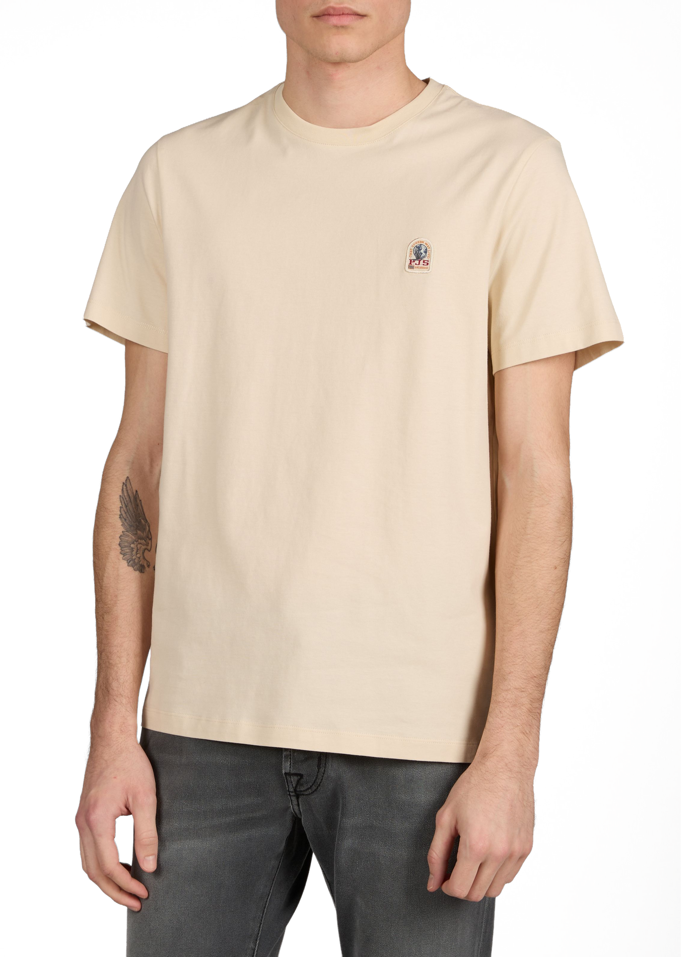 T-shirt Patch Tee in cotton PARAJUMPERS Beige