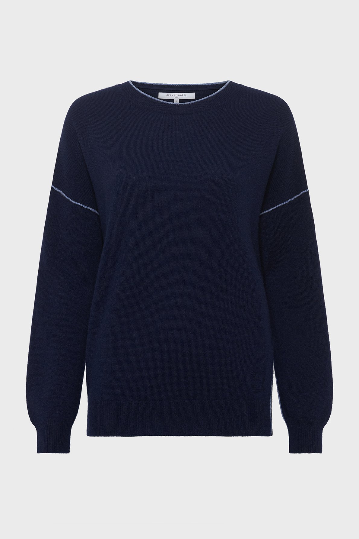 Pull en cachemire à liseré - jayda GERARD DAREL Bleu