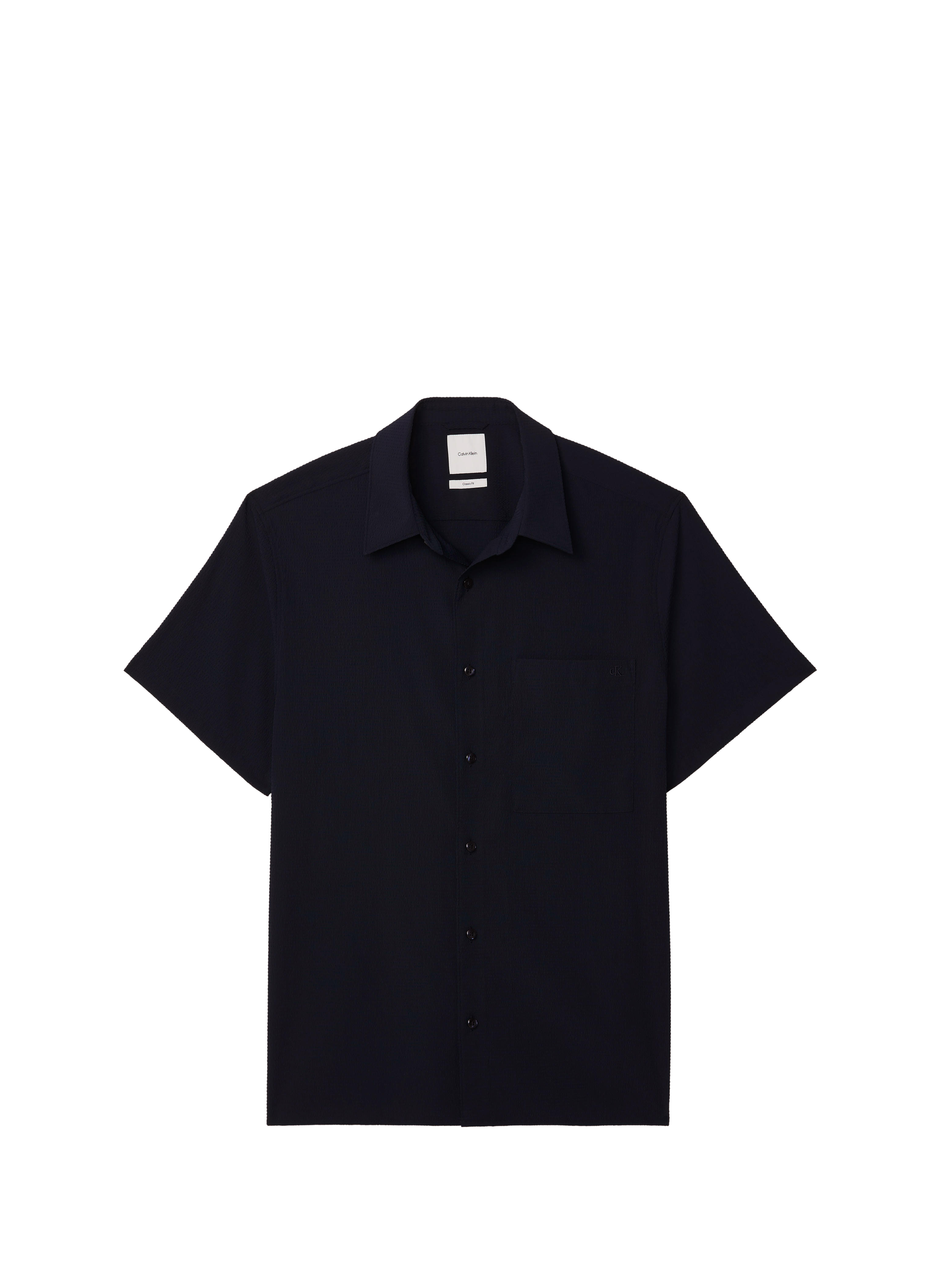 Chemise droite à manches courtes CALVIN KLEIN Bleu